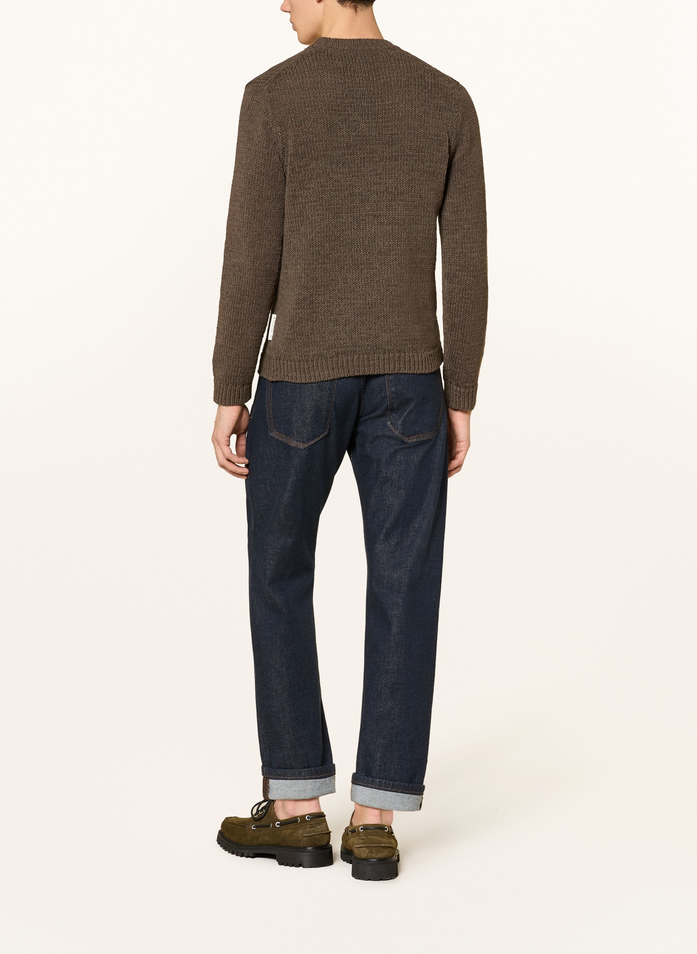 Marc O'Polo sweter: CIEMNOBRĄZOWY