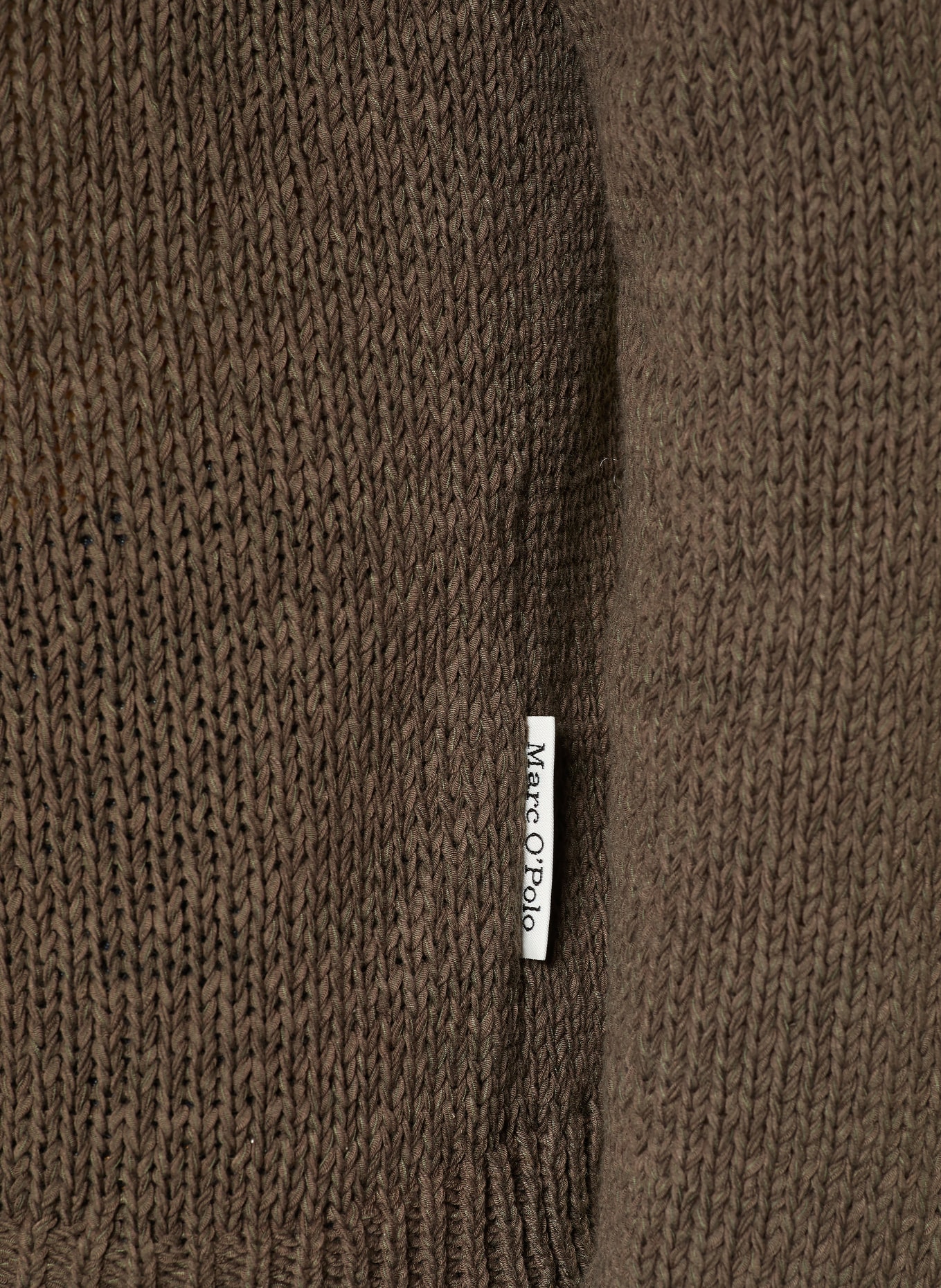 Marc O'Polo sweter: CIEMNOBRĄZOWY
