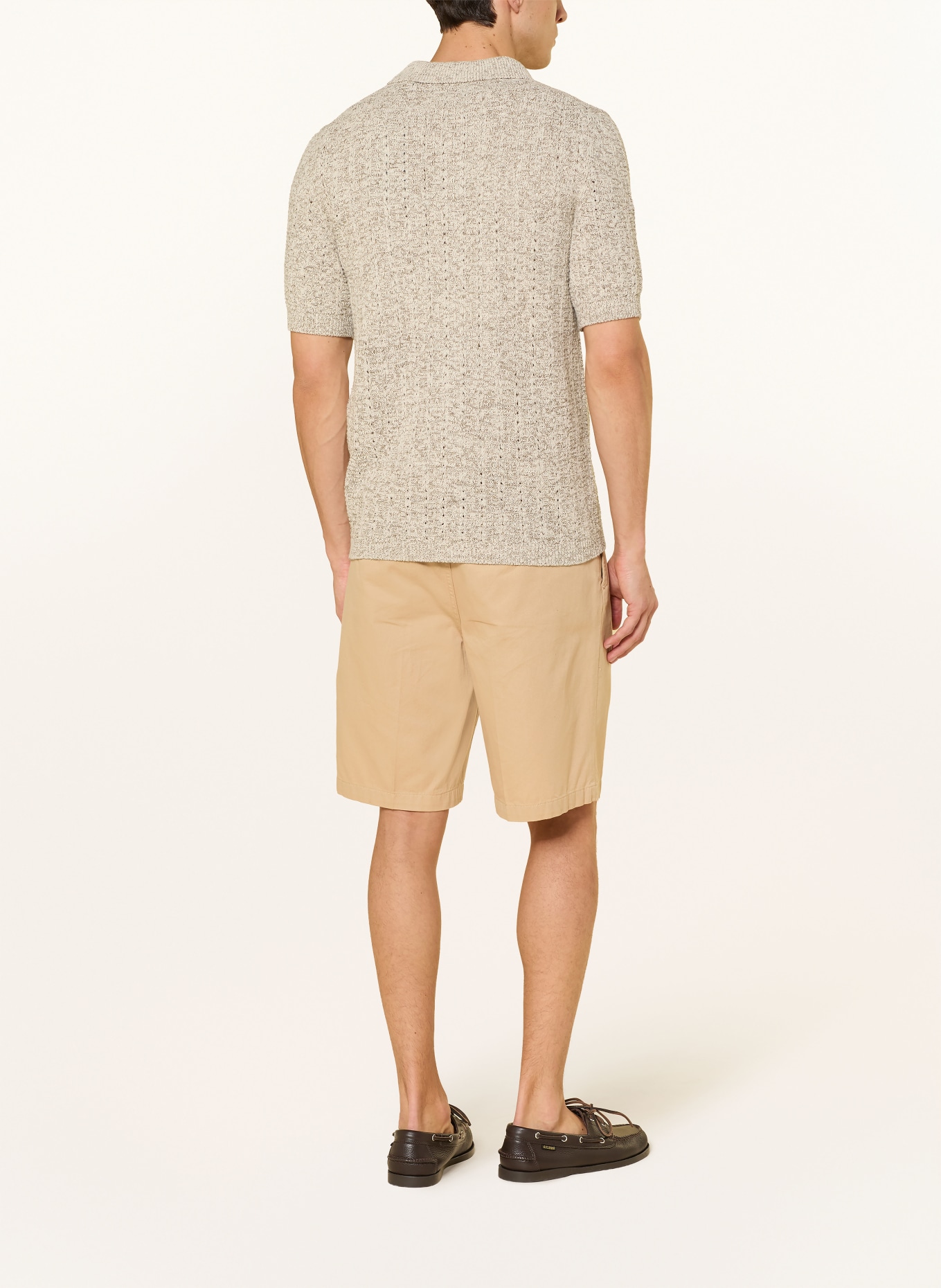 Marc O'Polo Strickhemd Slim Fit: BEIGE
