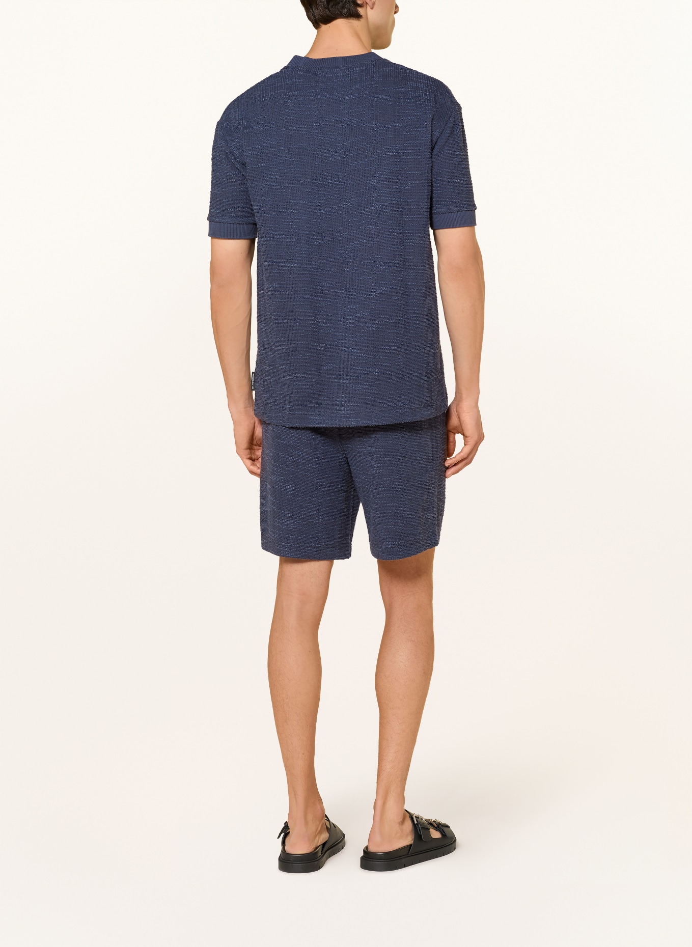 Marc O'Polo T-Shirt aus Bouclé: DUNKELBLAU