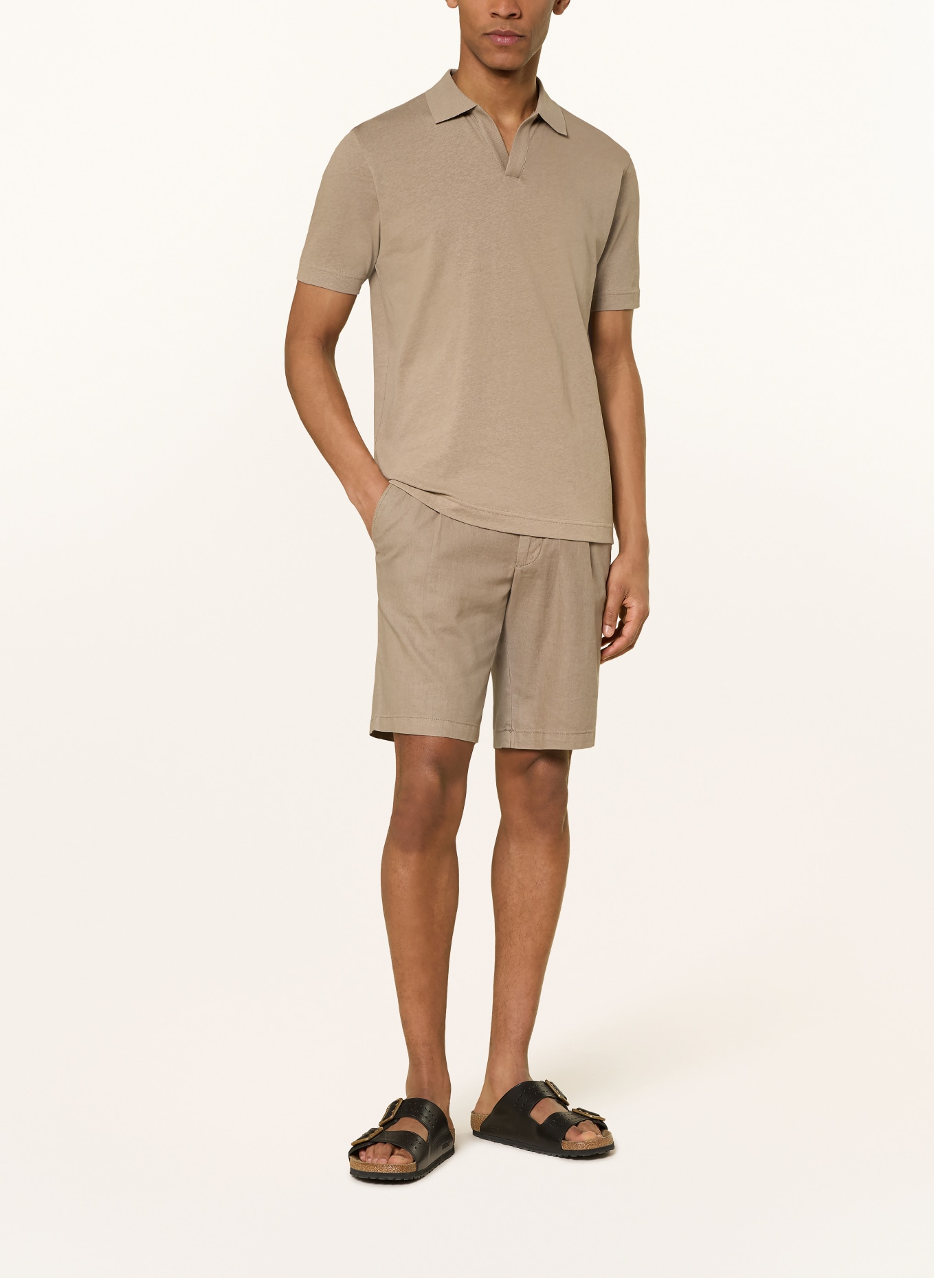 Marc O'Polo Koszulka polo z dżerseju o regularnym kroju: BEŻOWY