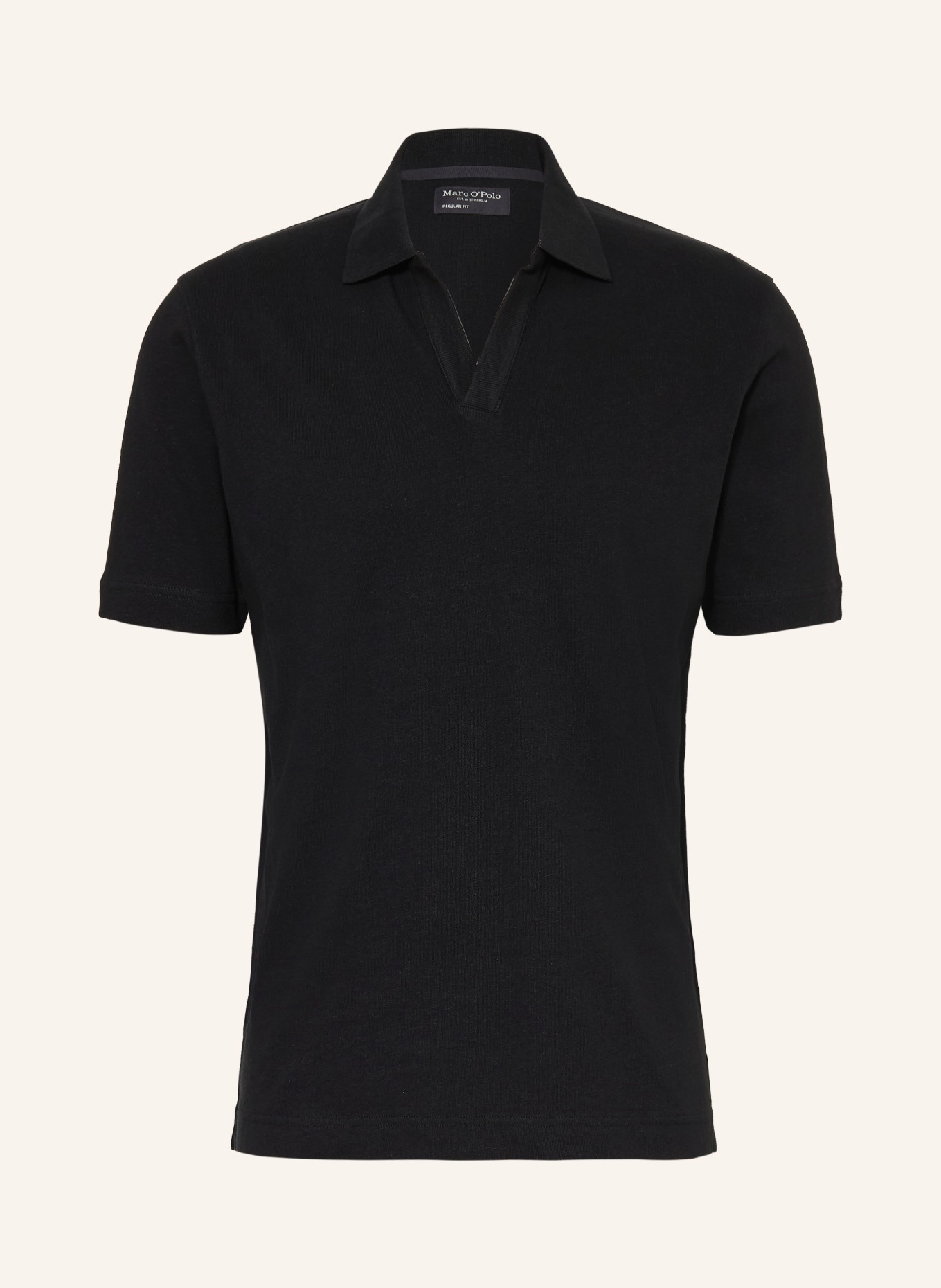 Marc O'Polo Regular fit jersey polo shirt: BLACK