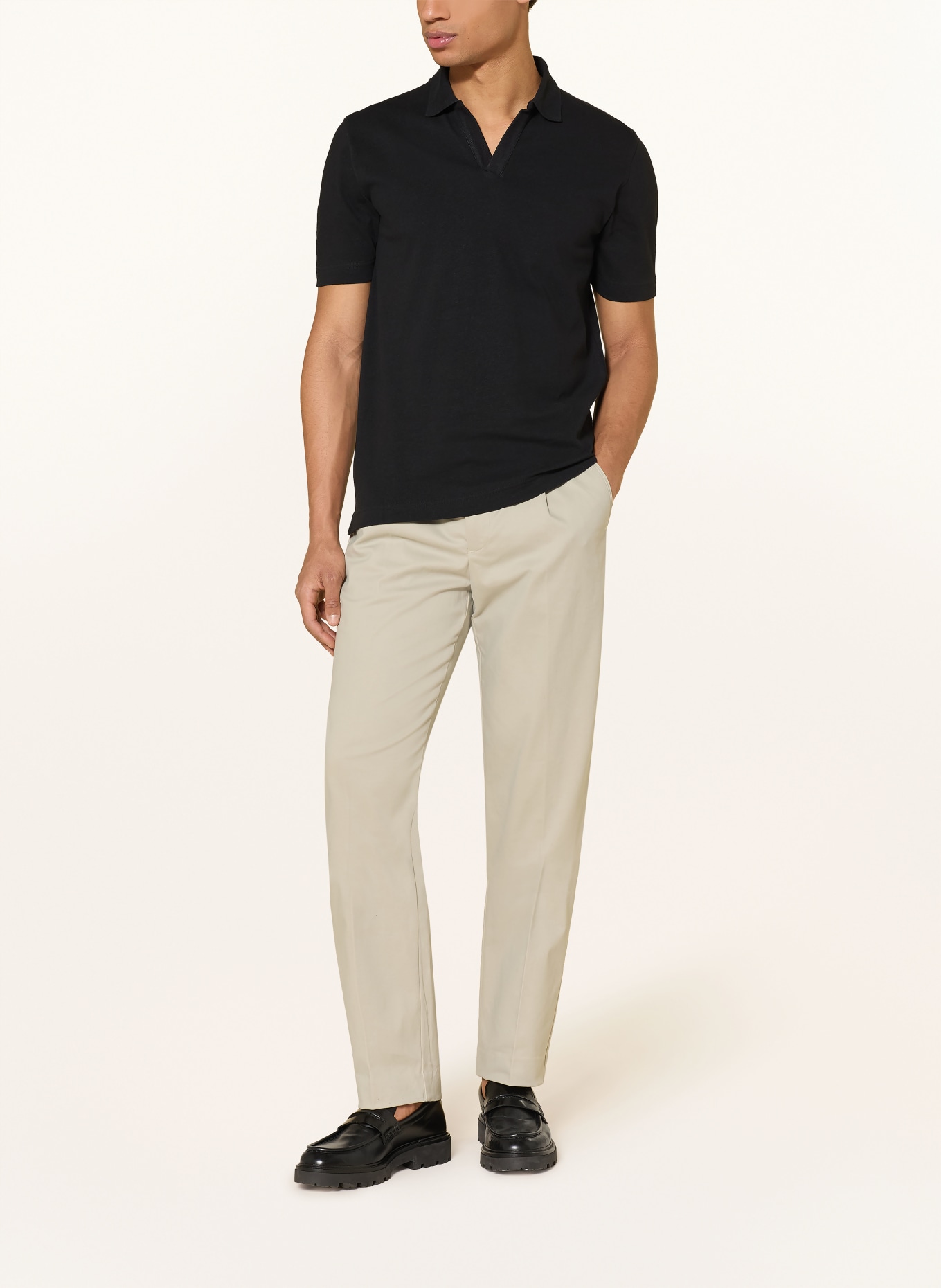 Marc O'Polo Regular fit jersey polo shirt: BLACK