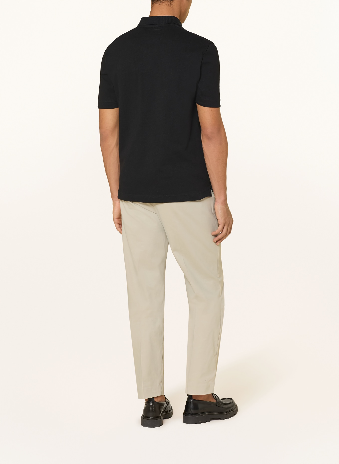 Marc O'Polo Regular fit jersey polo shirt: BLACK