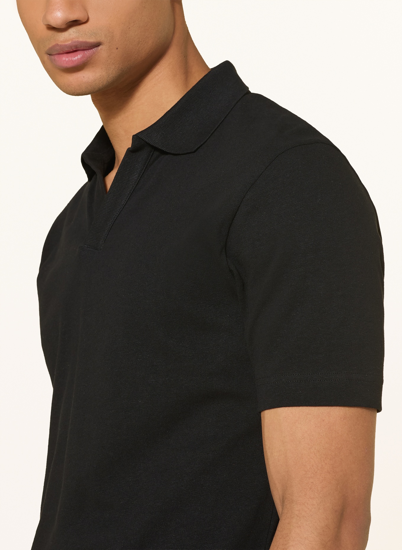 Marc O'Polo Regular fit jersey polo shirt: BLACK
