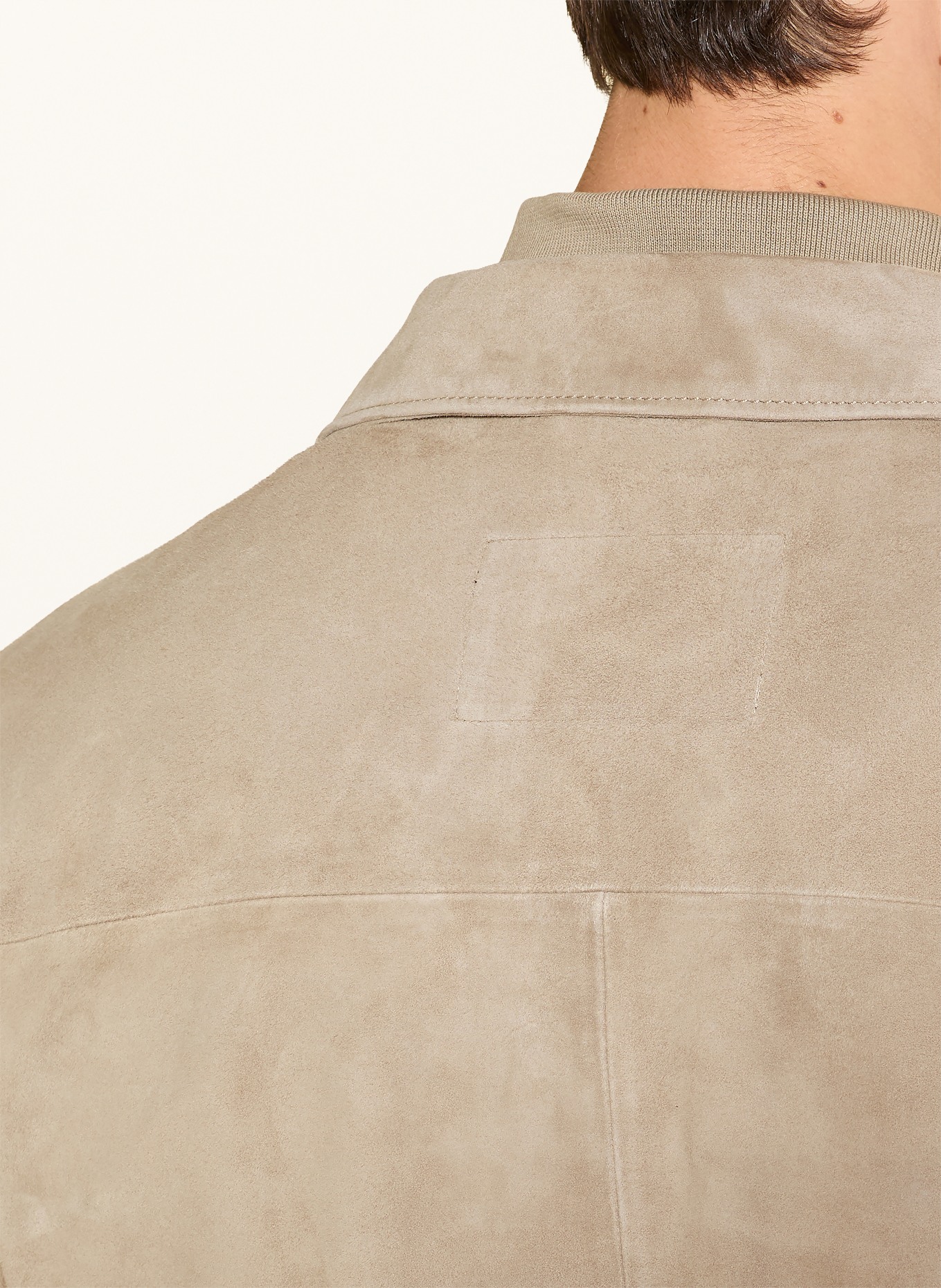 Marc O'Polo Leder-Overjacket: BEIGE
