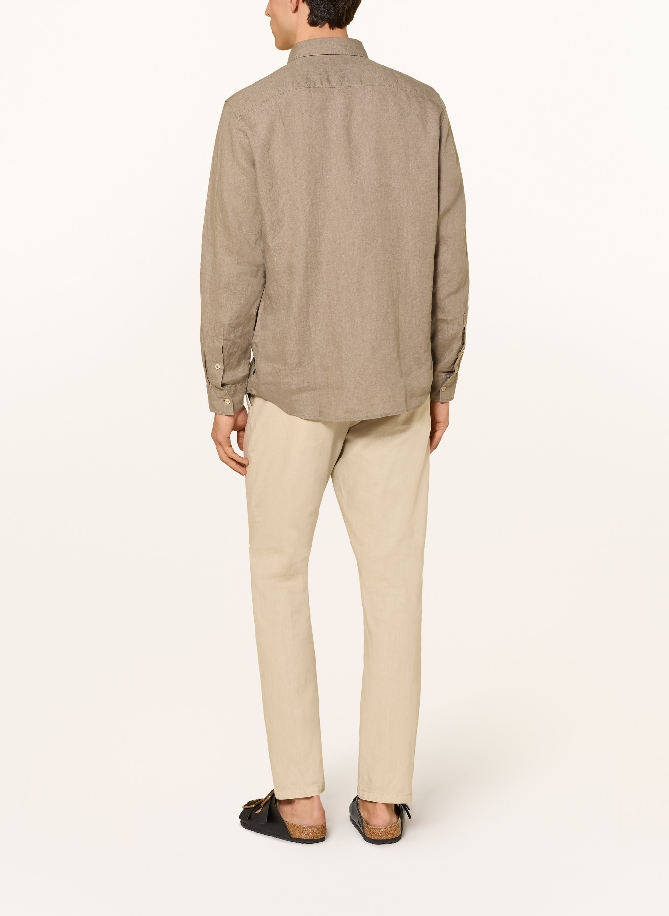 Marc O'Polo Leinenhemd Regular Fit: BEIGE