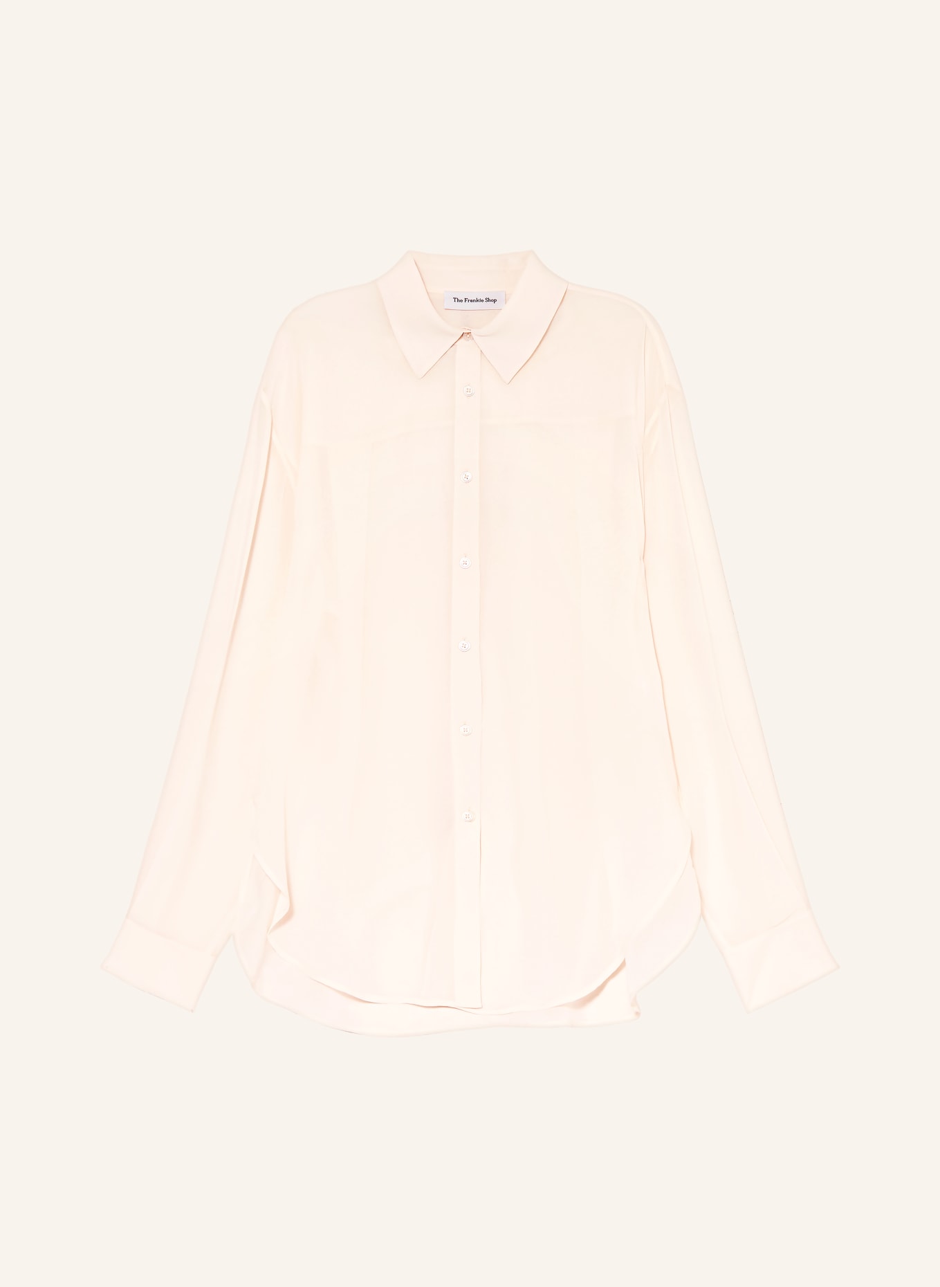 The Frankie Shop Overhemdblouse PERI GEORGETTE: CRÈME