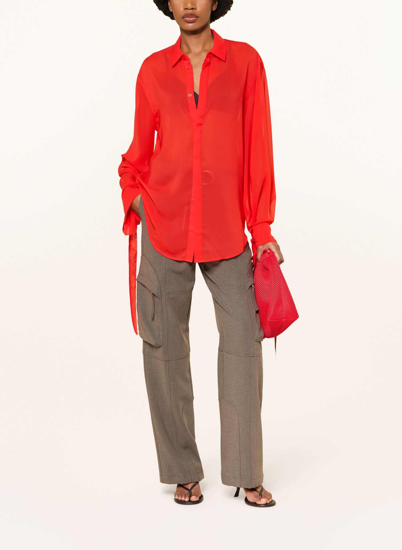 The Frankie Shop Overhemdblouse VERLIN: ROOD