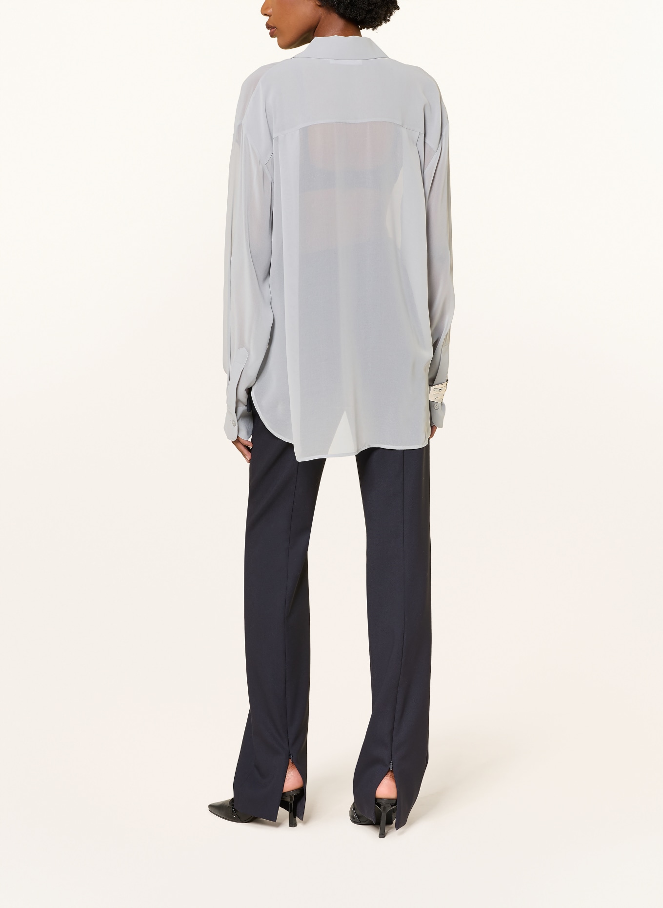 The Frankie Shop Overhemdblouse PERI: GRIJS