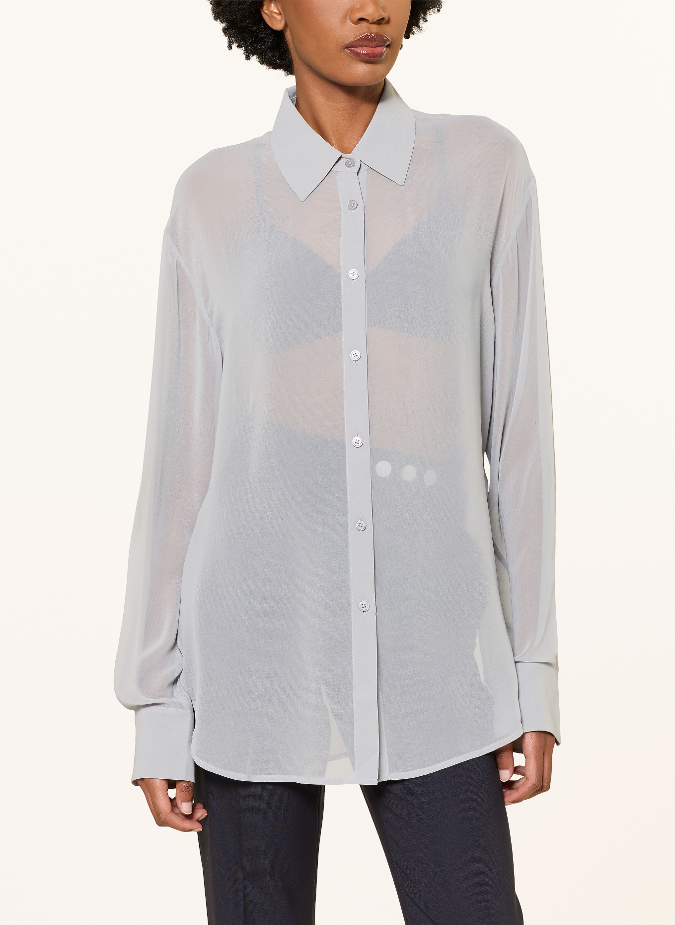 The Frankie Shop Overhemdblouse PERI: GRIJS