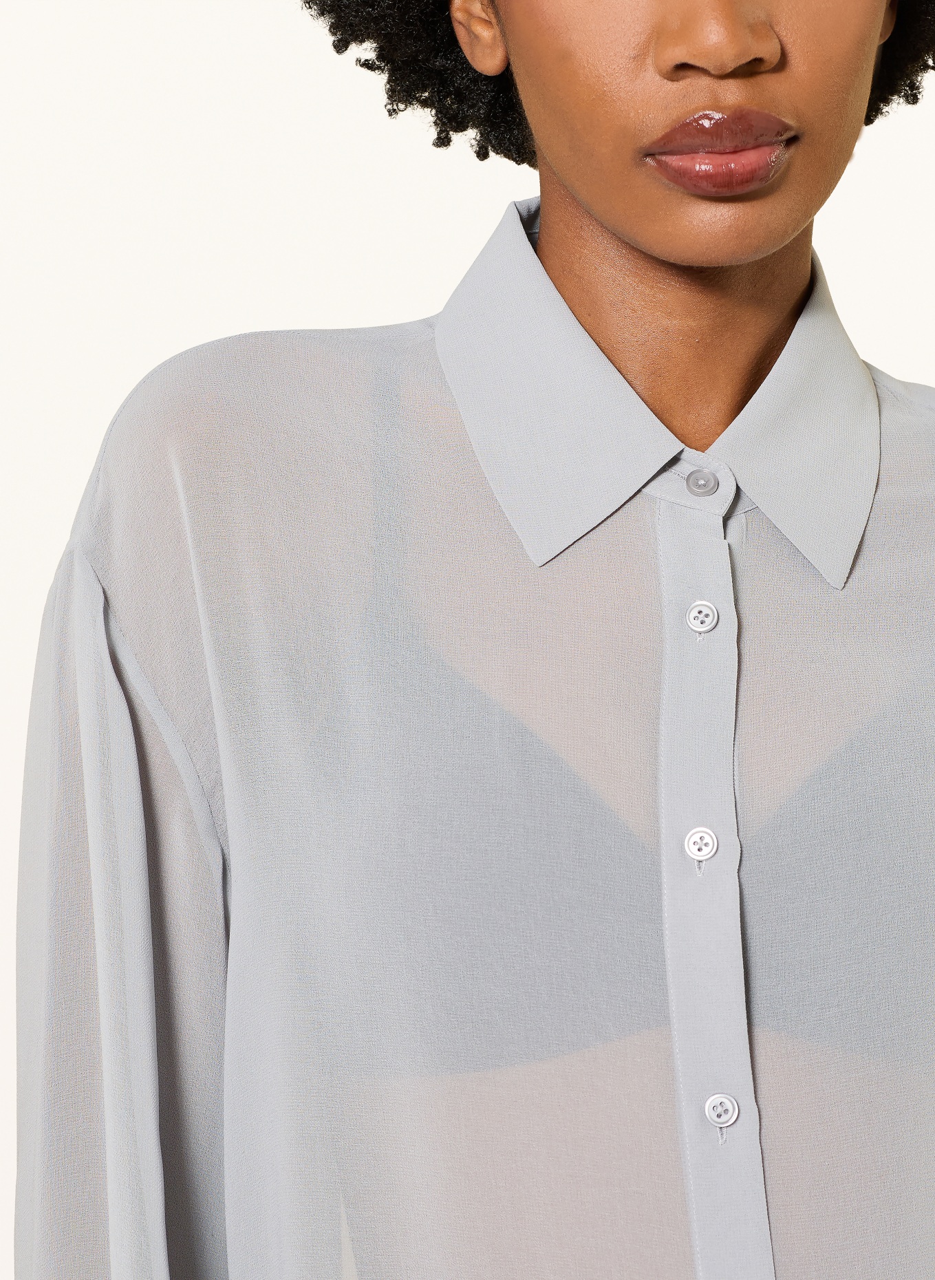 The Frankie Shop Overhemdblouse PERI: GRIJS