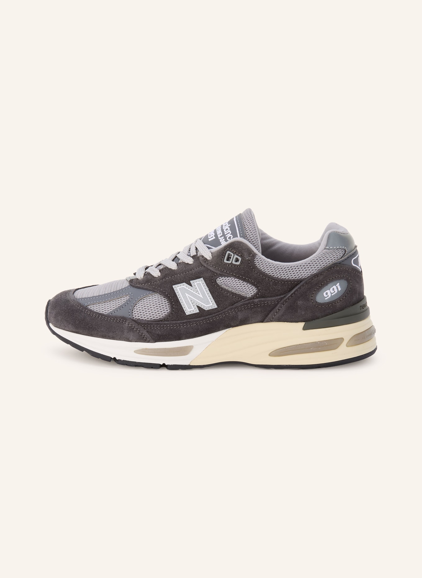 new balance Baskets 991: GRIS FONCÉ