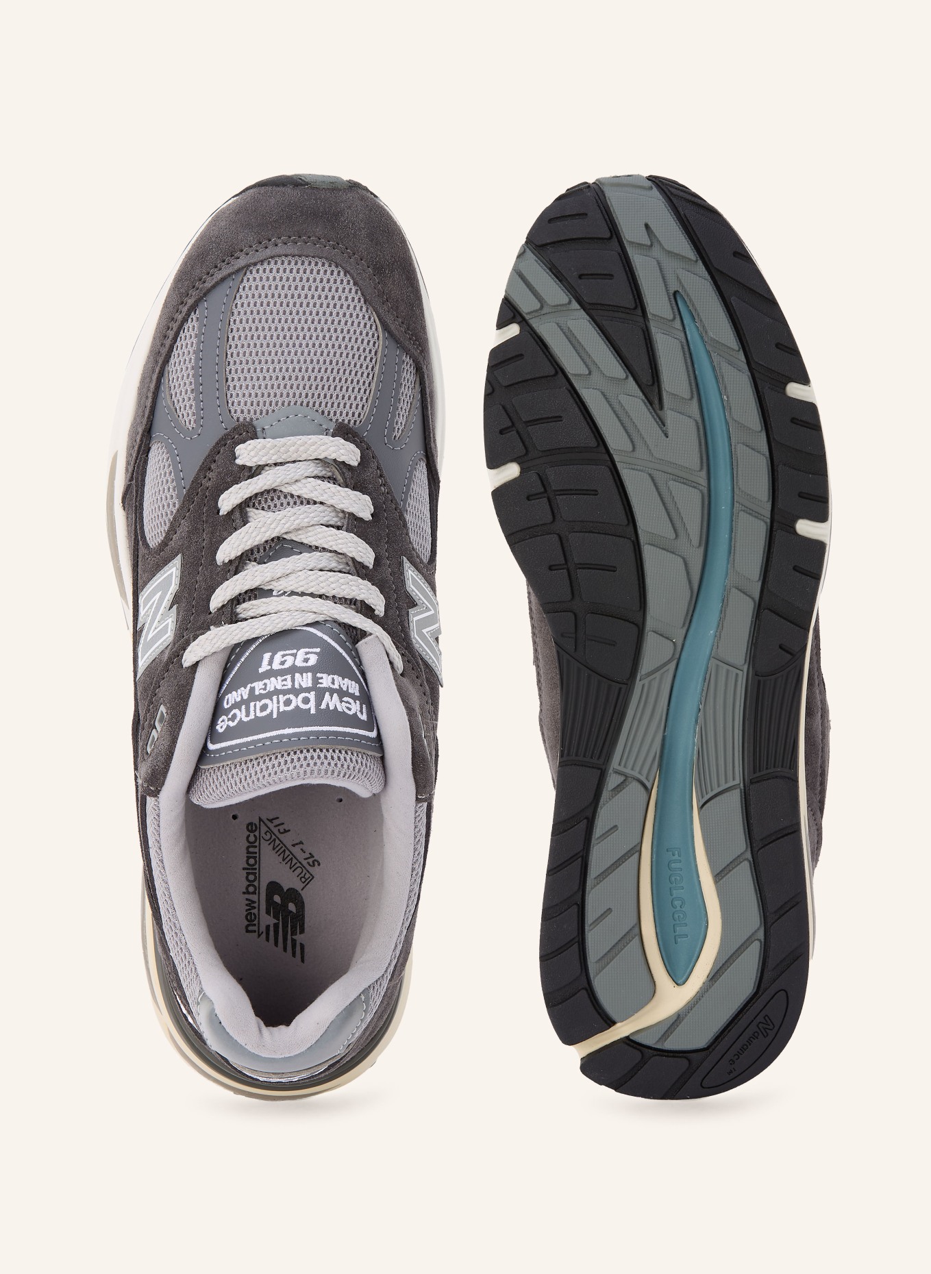 new balance Baskets 991: GRIS FONCÉ