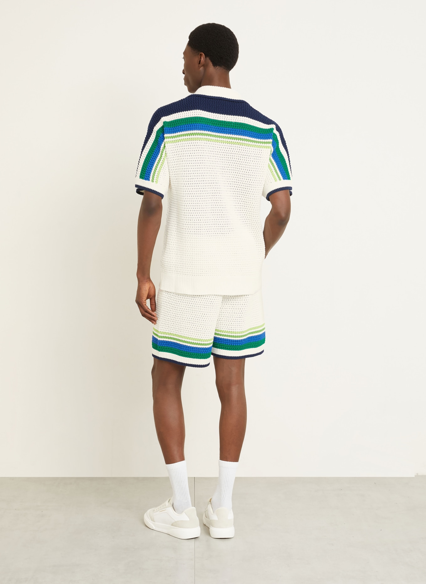 Casablanca szorty z dzianiny: BIAŁY / ZIELONY / NIEBIESKI