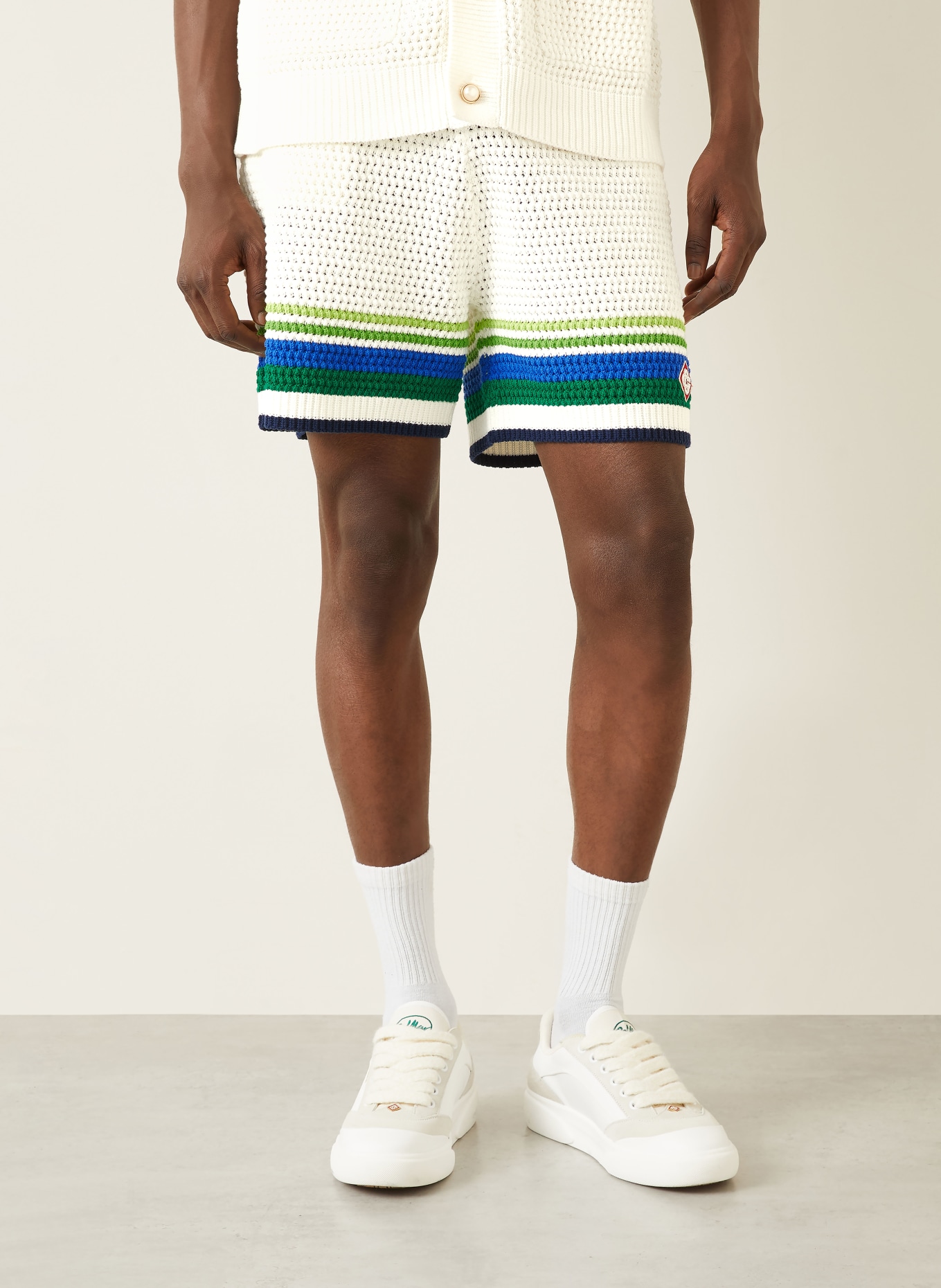 Casablanca szorty z dzianiny: BIAŁY / ZIELONY / NIEBIESKI