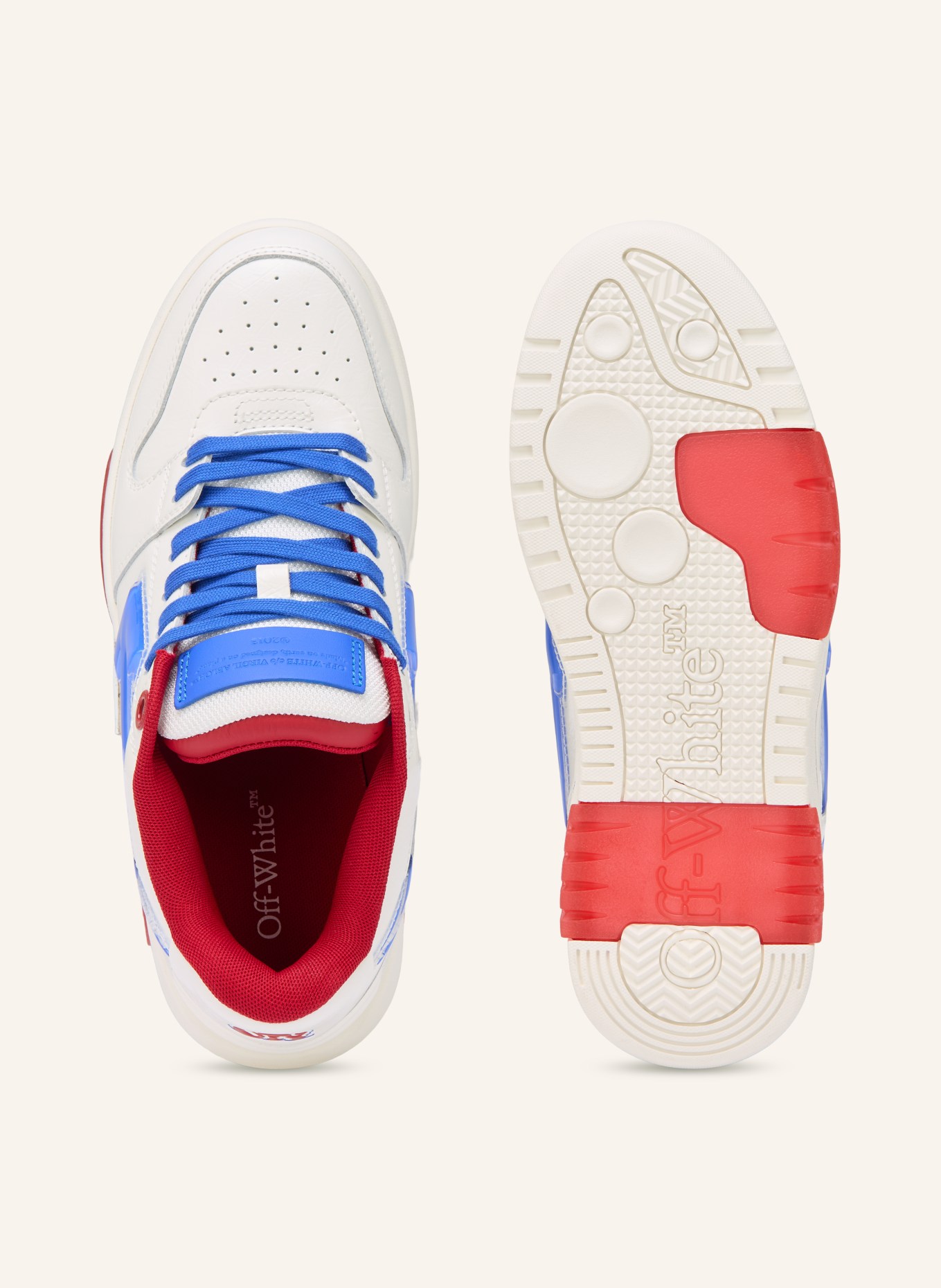 Off-White Sneaker OUT OF OFFICE: WEISS / ROT / BLAU