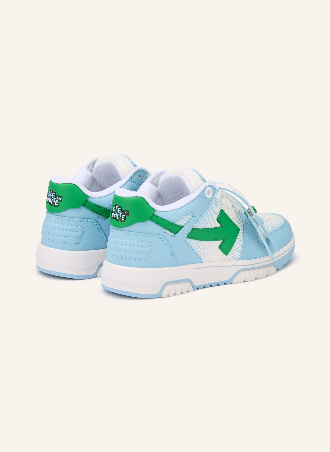 Off-White Sneaker OUT OF OFFICE: HELLBLAU / GRÜN / WEISS