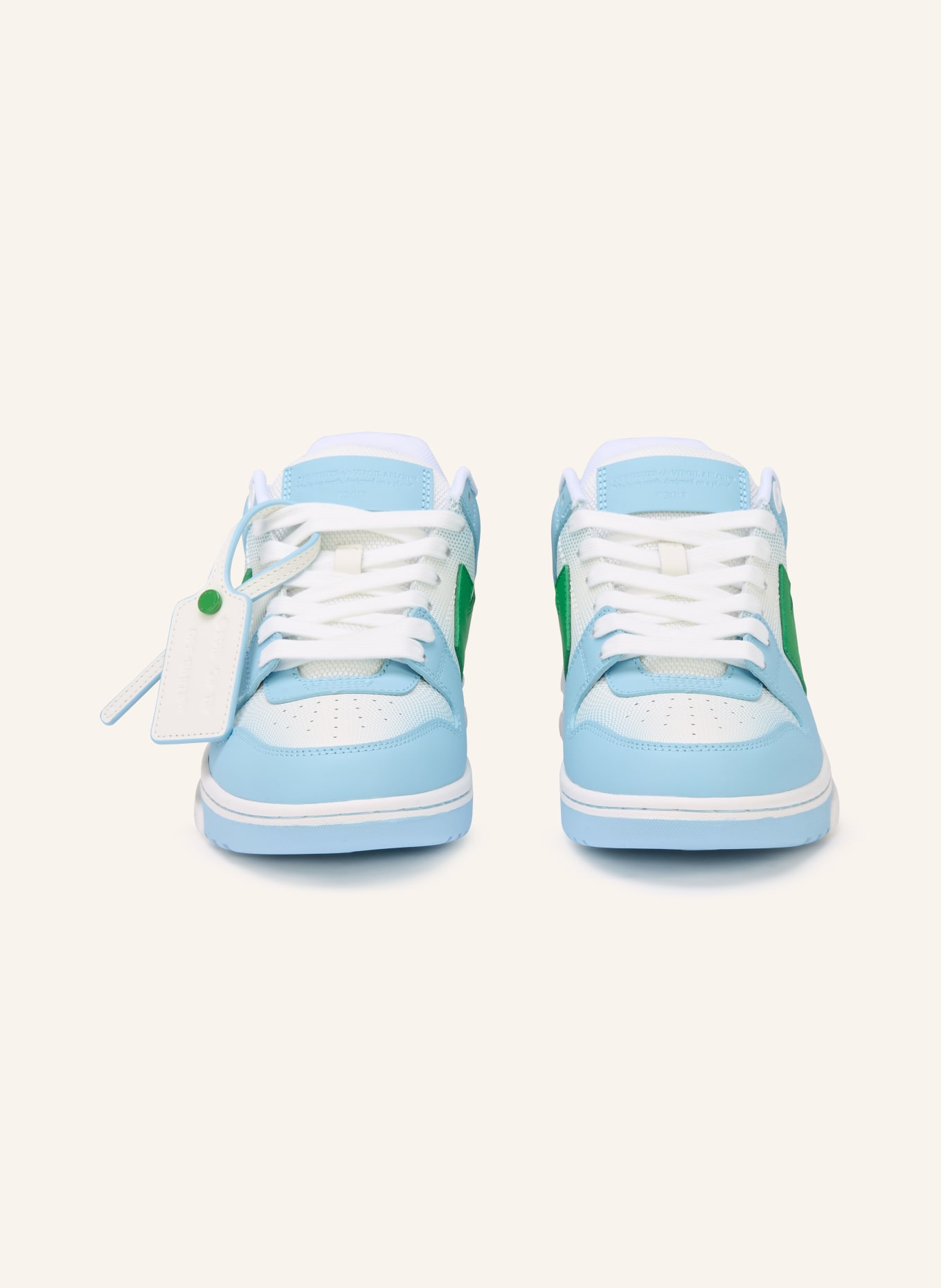 Off-White Sneaker OUT OF OFFICE: HELLBLAU / GRÜN / WEISS