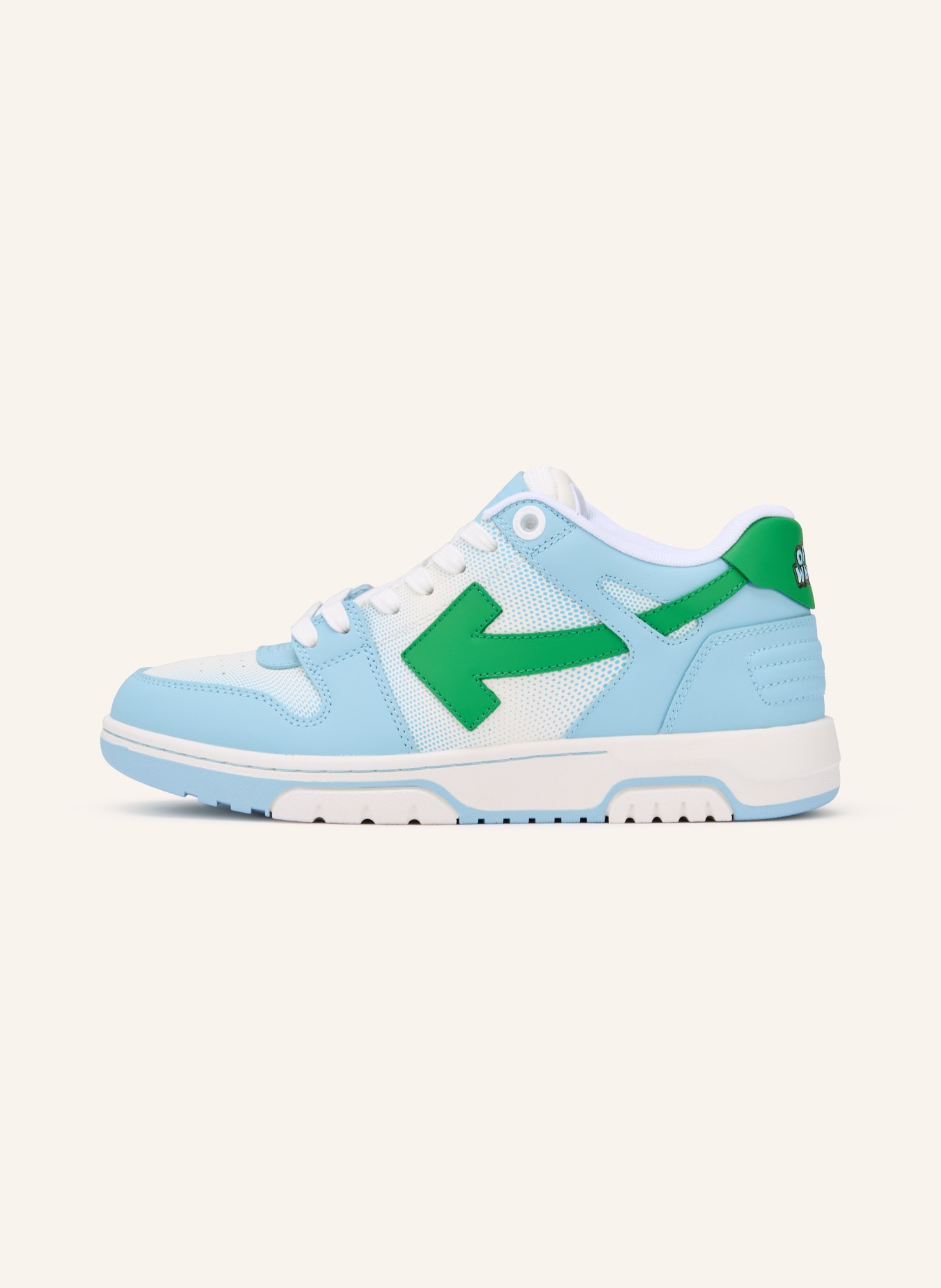 Off-White Sneaker OUT OF OFFICE: HELLBLAU / GRÜN / WEISS