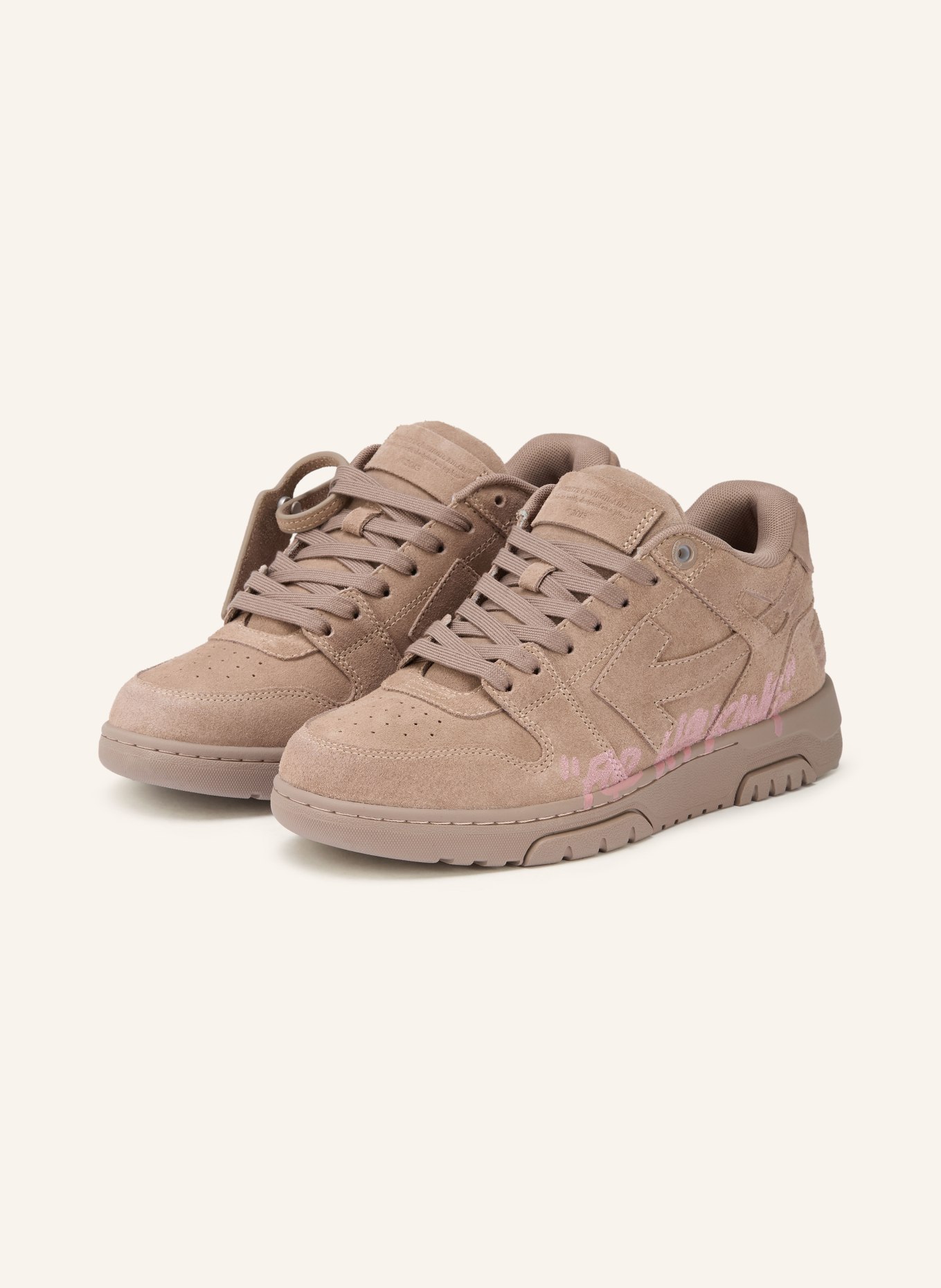 Off-White Sneaker OUT OF OFFICE: TAUPE / ROSA