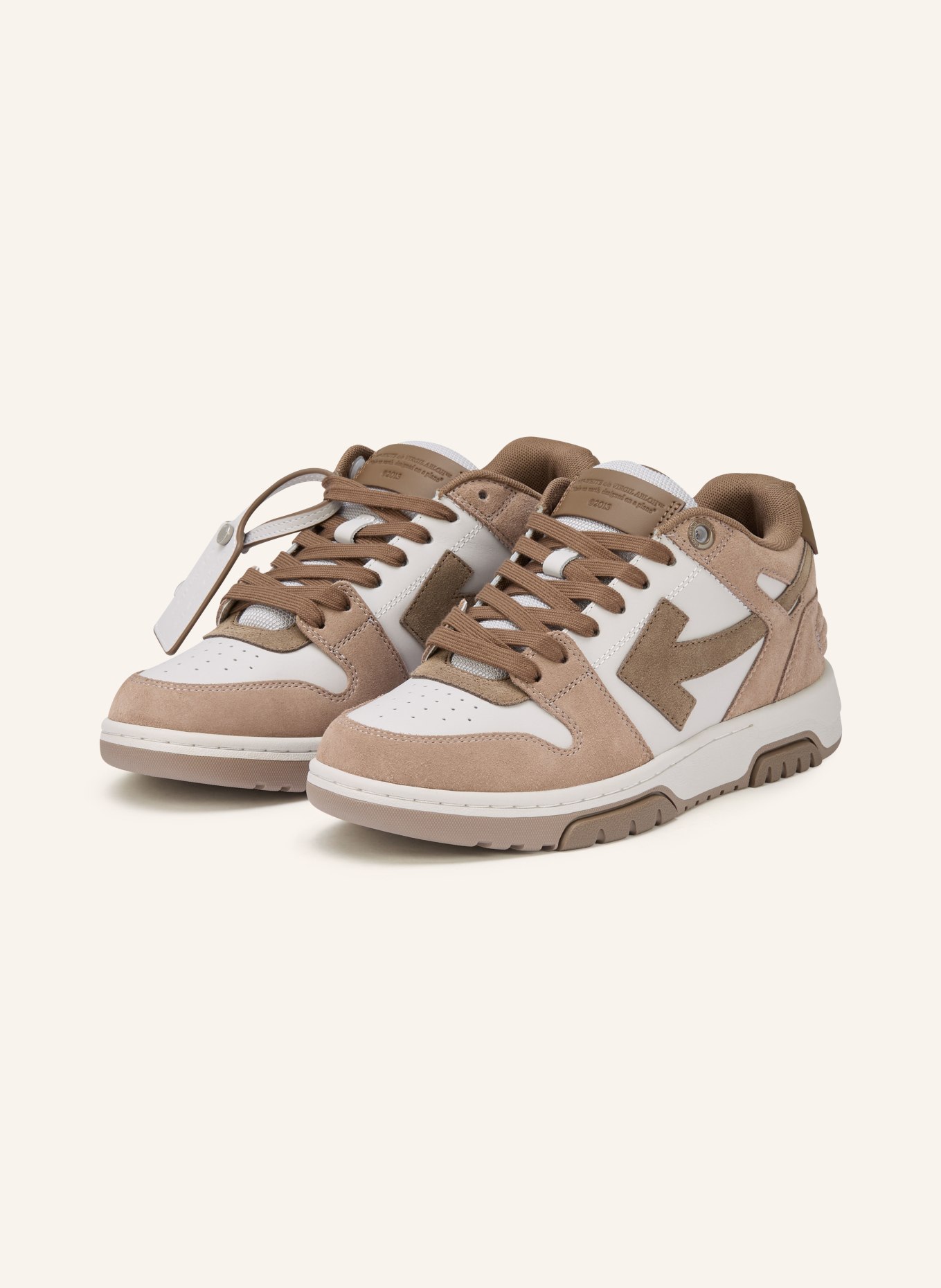 Off-White Sneaker OUT OF OFFICE: TAUPE / HELLGRAU