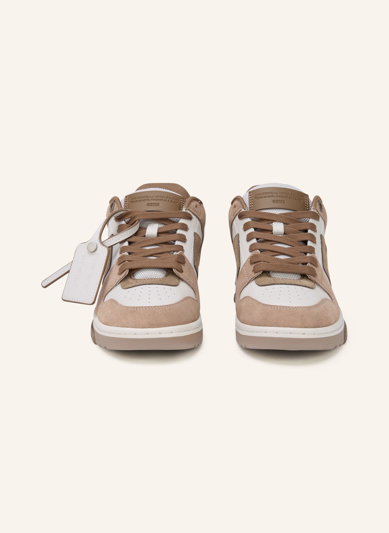 Off-White Sneaker OUT OF OFFICE: TAUPE / HELLGRAU