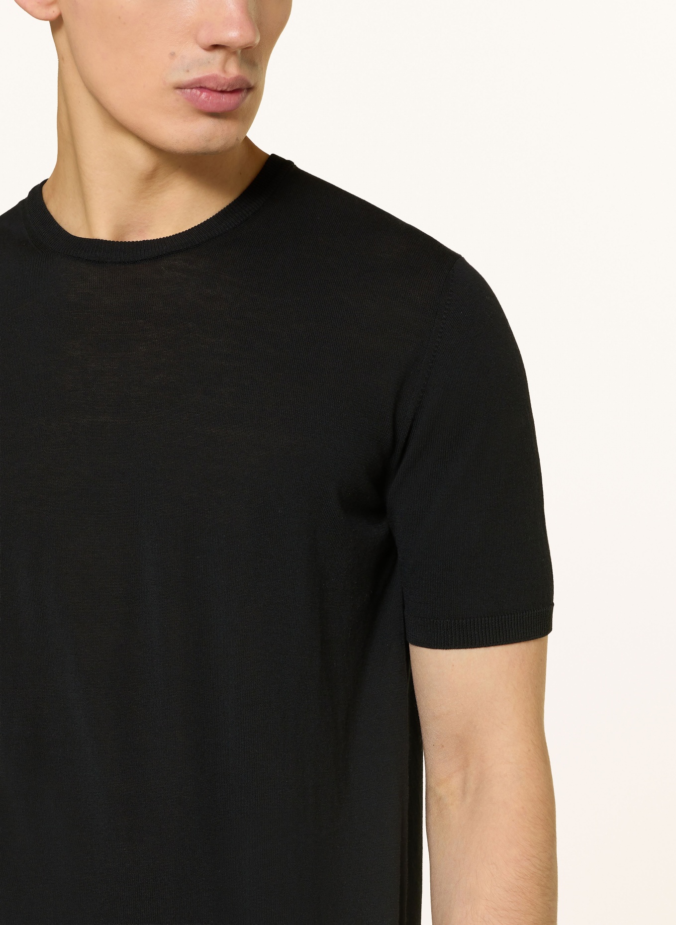 roberto collina Strickshirt: SCHWARZ