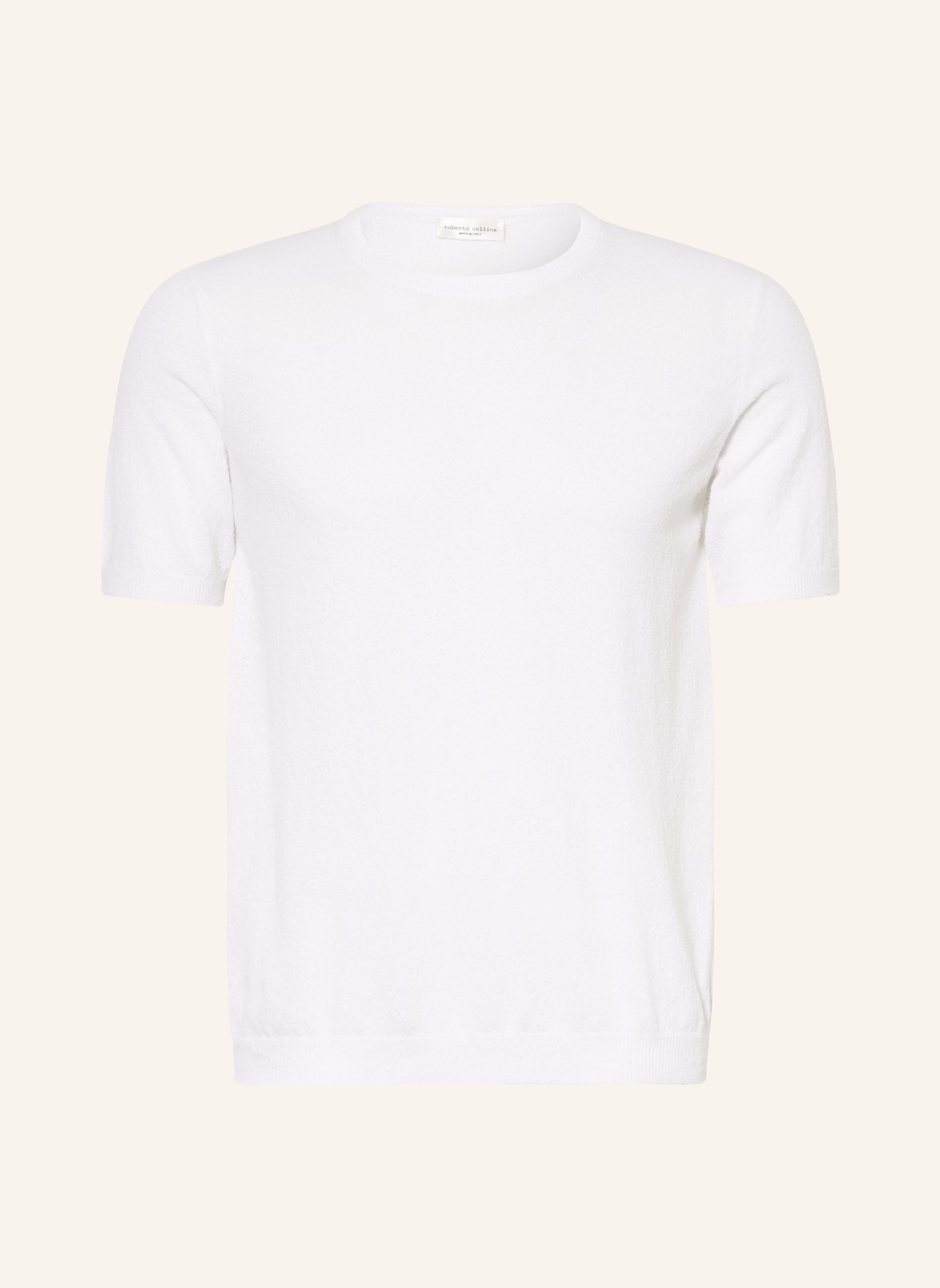 roberto collina Strickshirt: WEISS