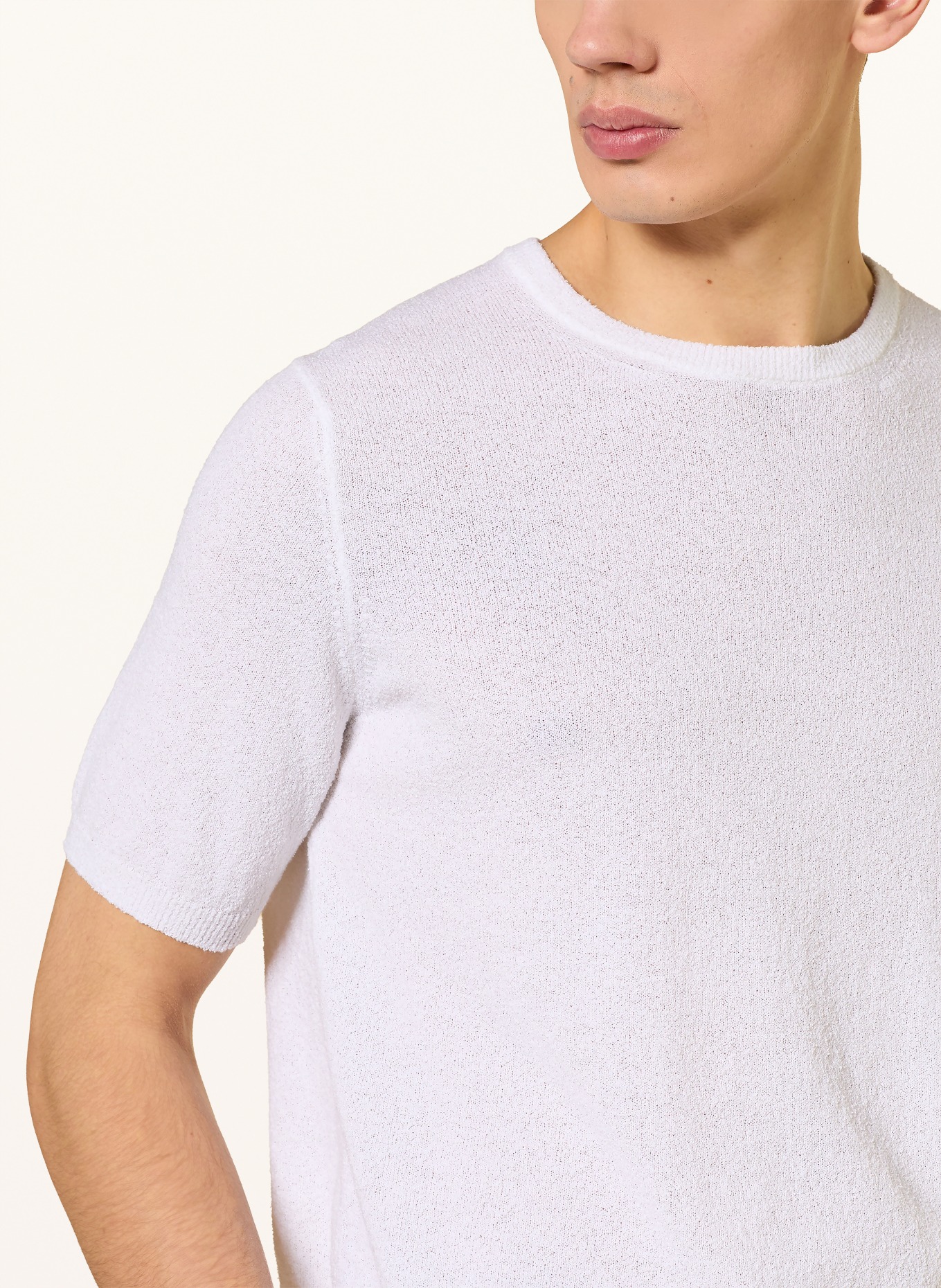 roberto collina Strickshirt: WEISS