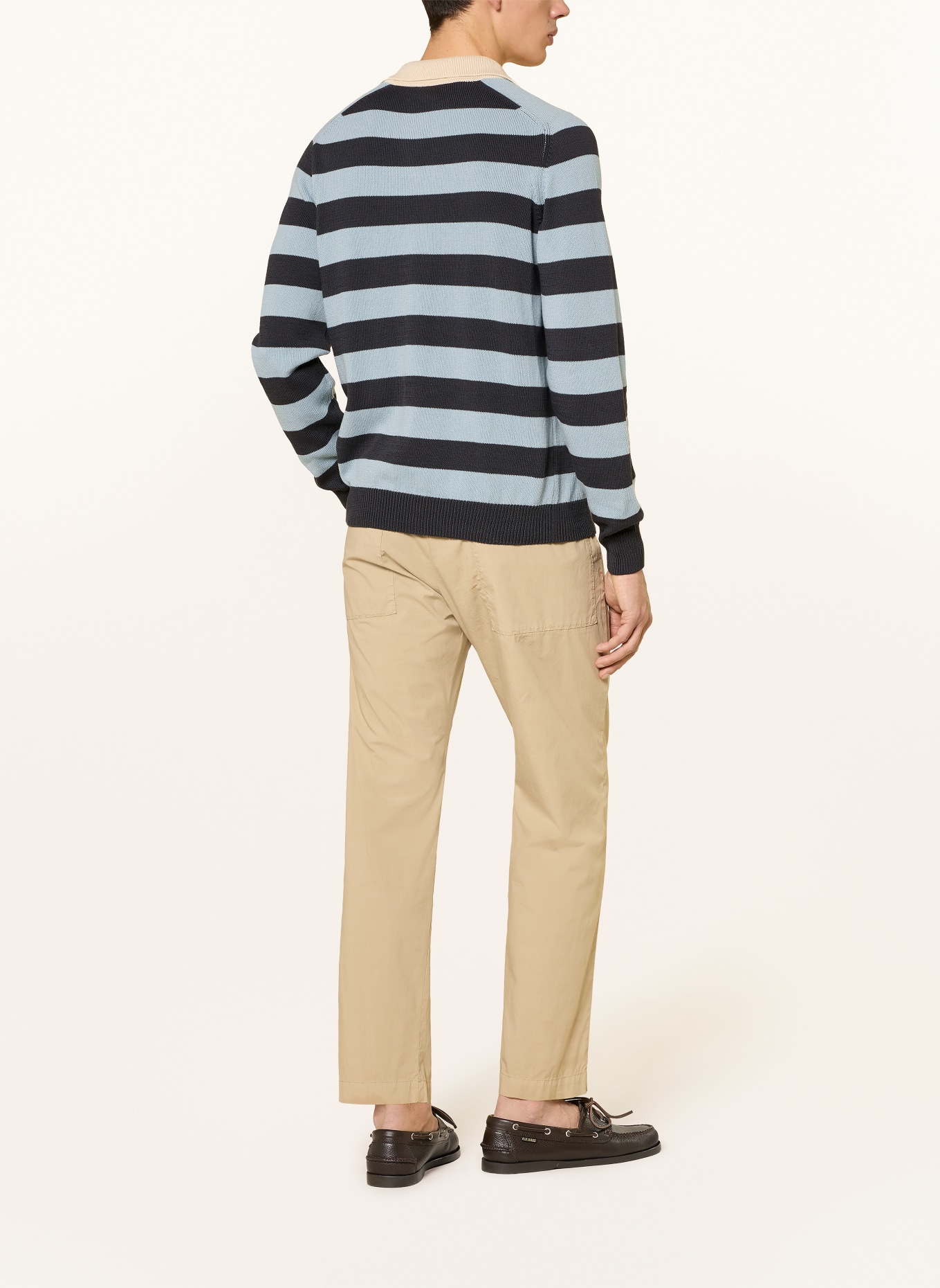 roberto collina sweater: DARK BLUE / BEIGE / TURQUOISE