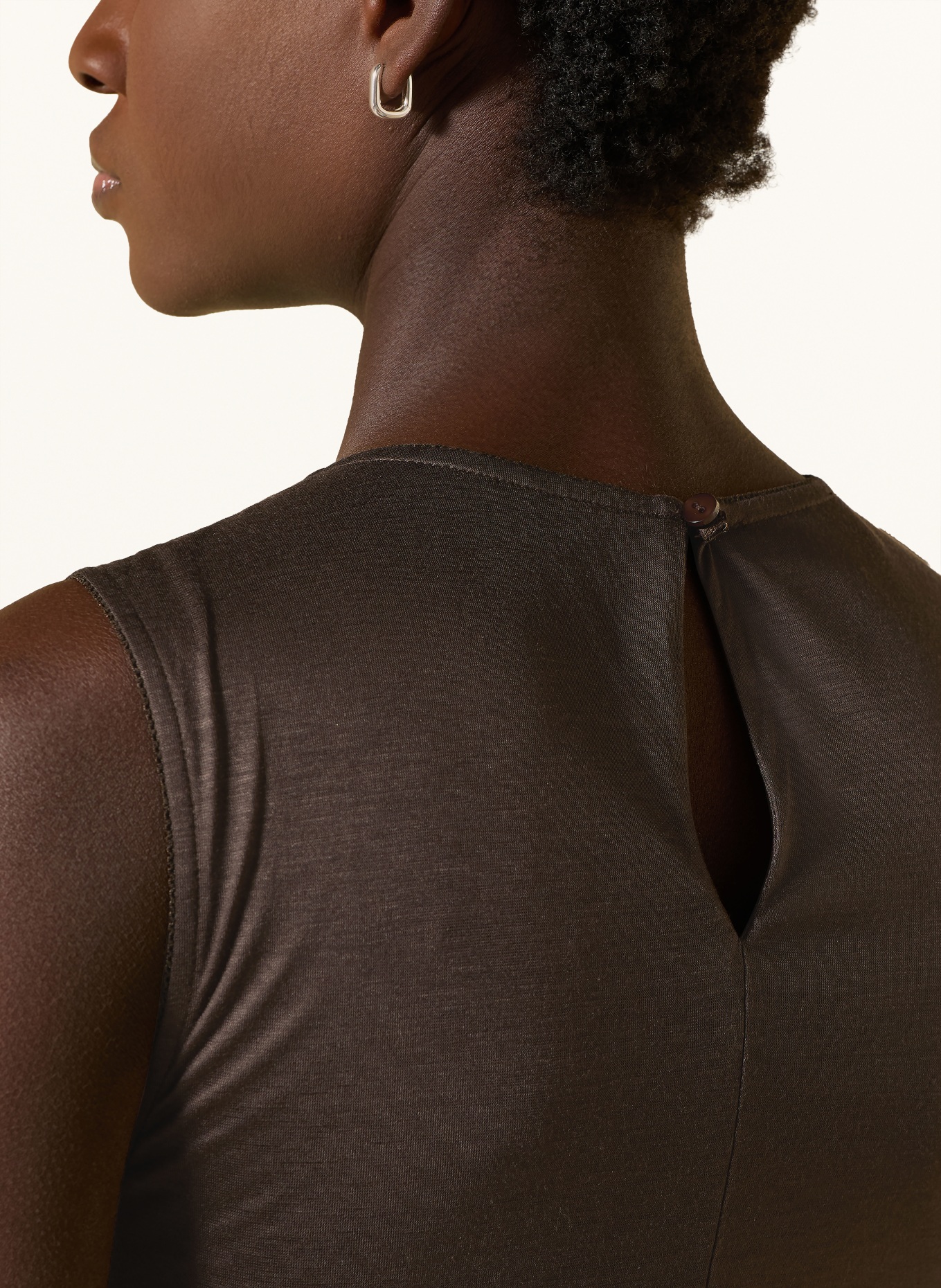 CPH MUSE Jerseykleid CMLAYNA: DUNKELBRAUN