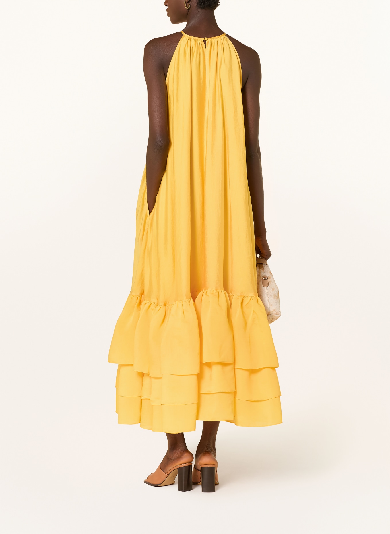 CPH MUSE Kleid CMMOLLY mit Rüschen: GELB