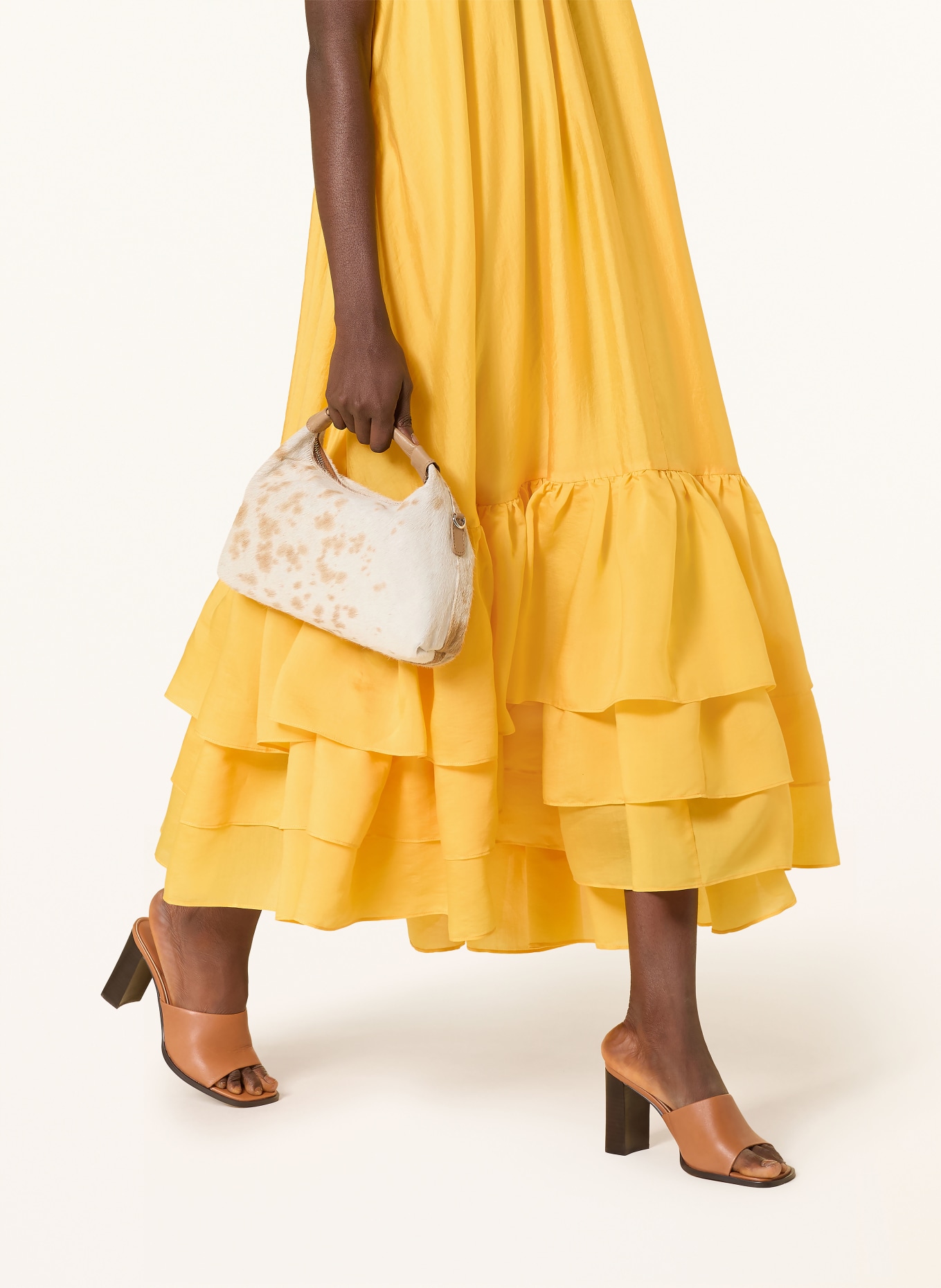 CPH MUSE Kleid CMMOLLY mit Rüschen: GELB