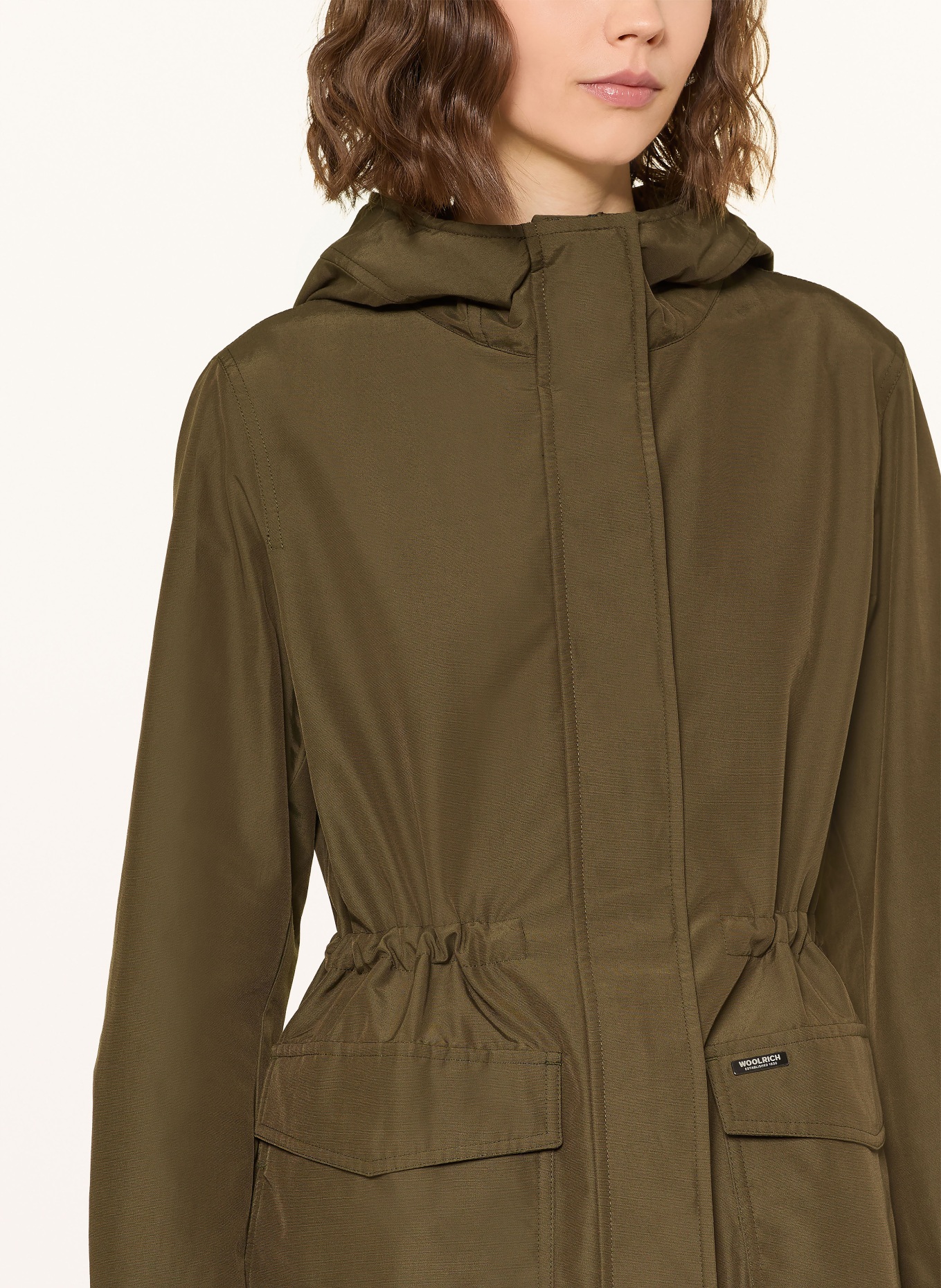 WOOLRICH parka: KHAKI