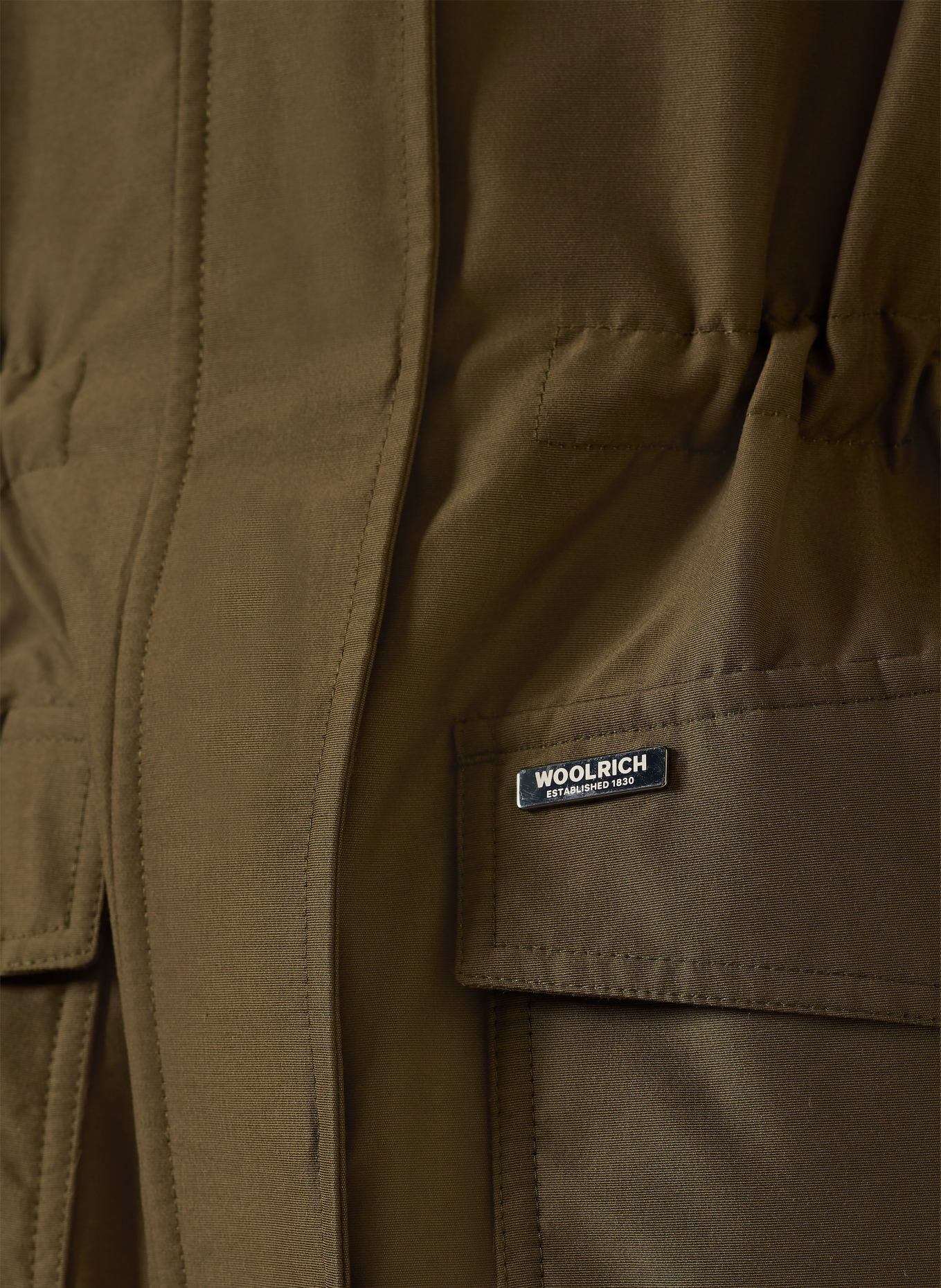 WOOLRICH parka: KHAKI