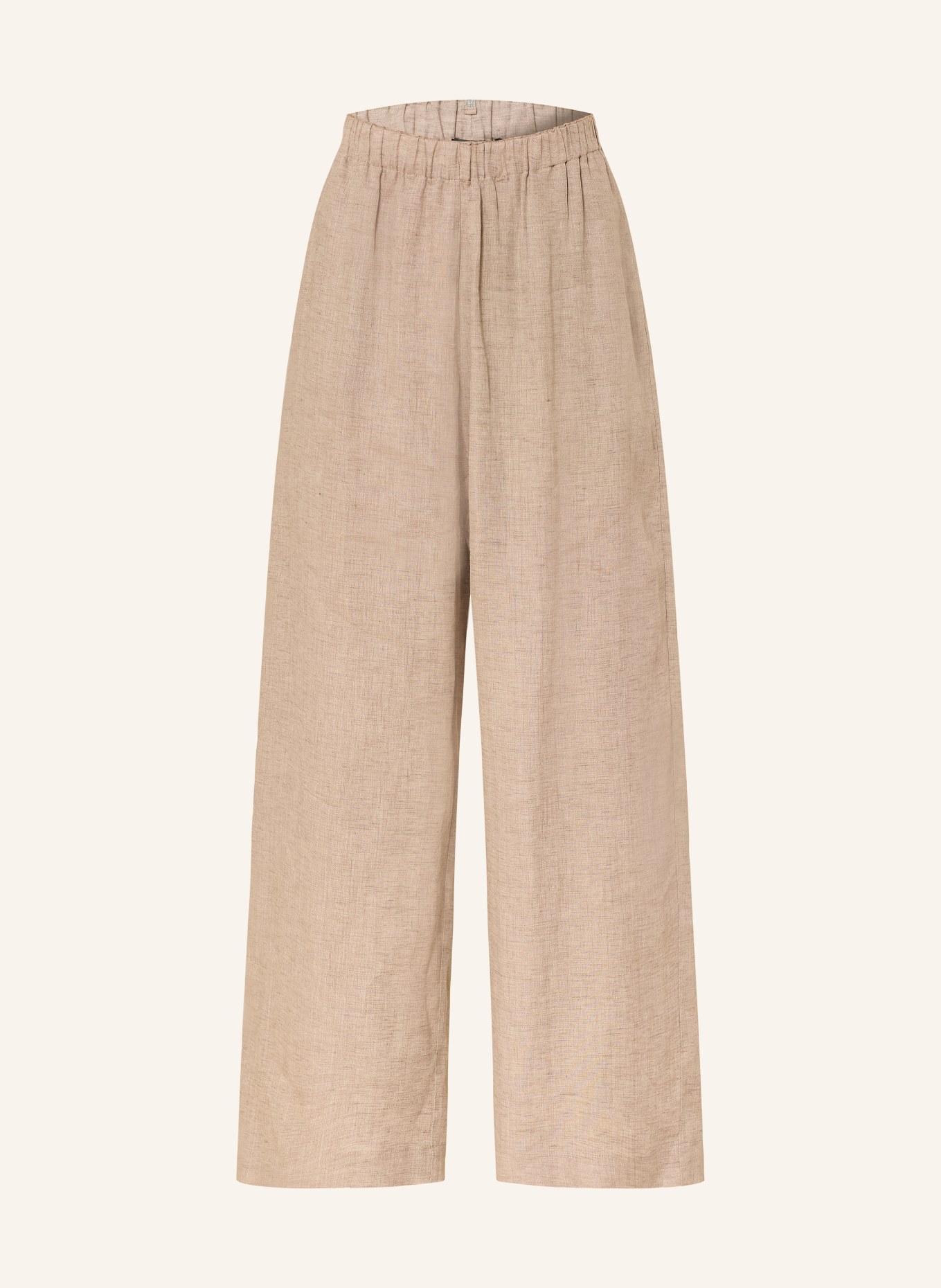 FABIANA FILIPPI linen pants: LIGHT GRAY