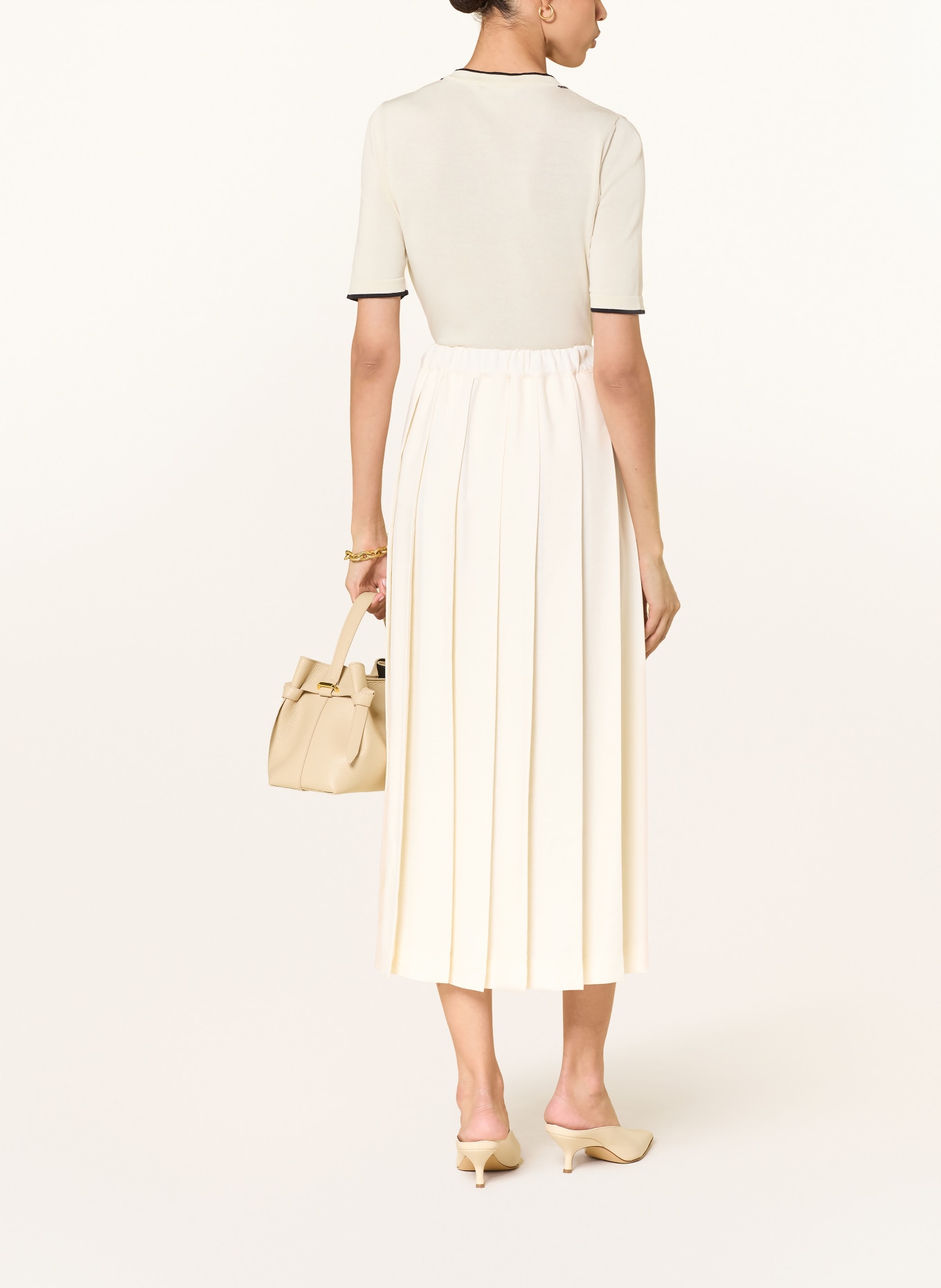 FABIANA FILIPPI Rock mit Leinen: ECRU