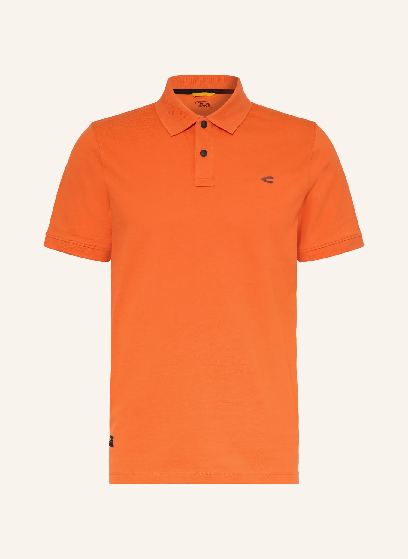 camel active Koszulka polo z pikowanym wzorem: POMARAŃCZOWY
