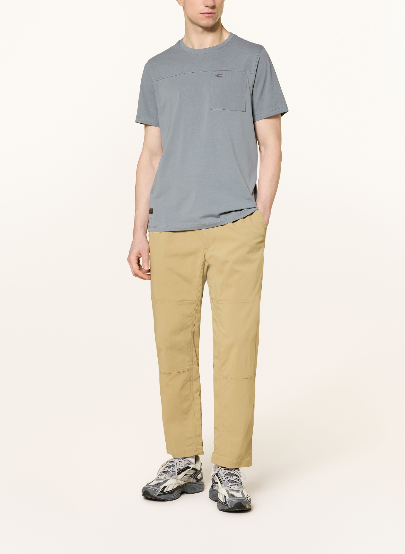 camel active T-Shirt: BLAUGRAU