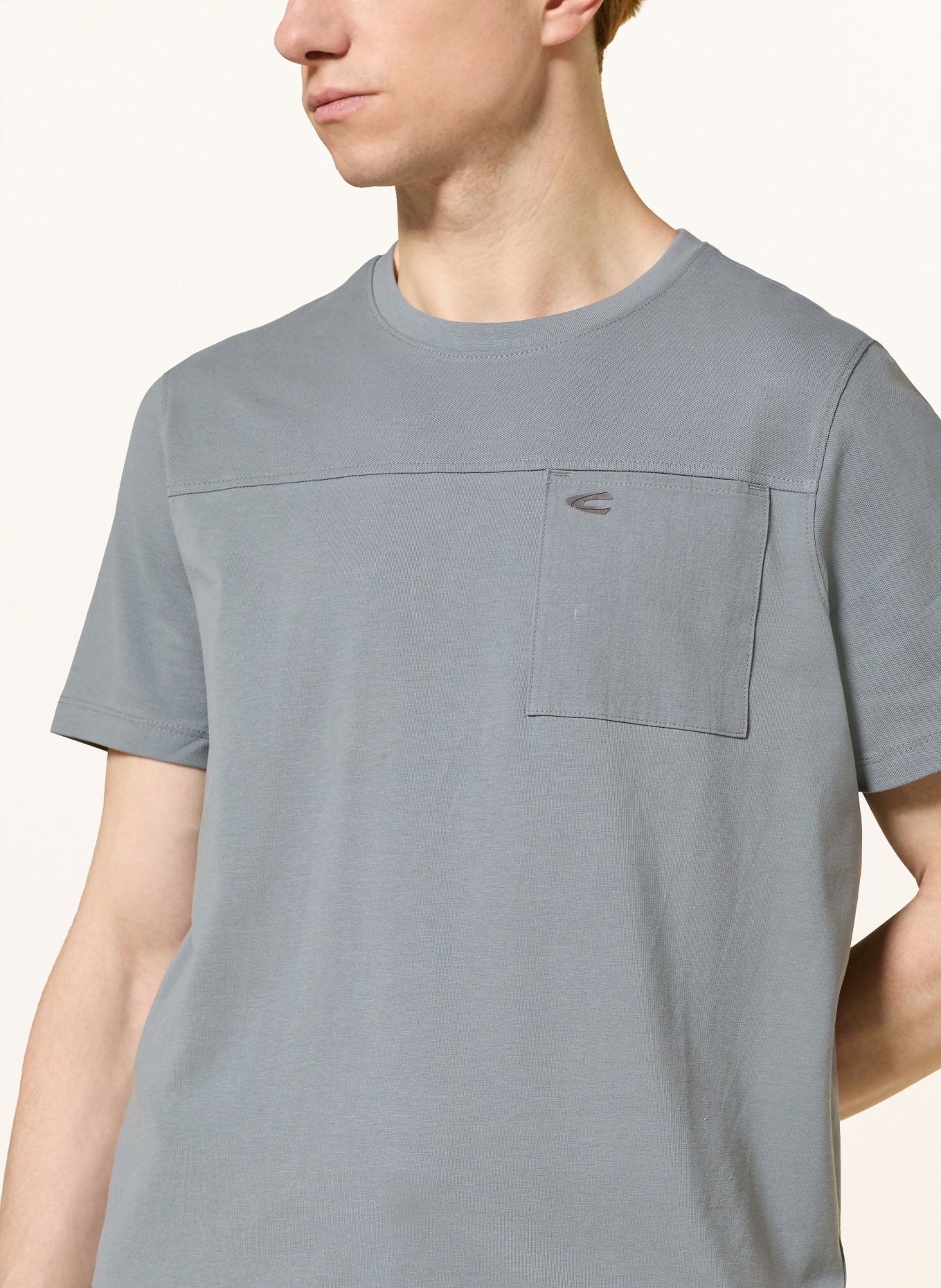 camel active T-Shirt: BLAUGRAU