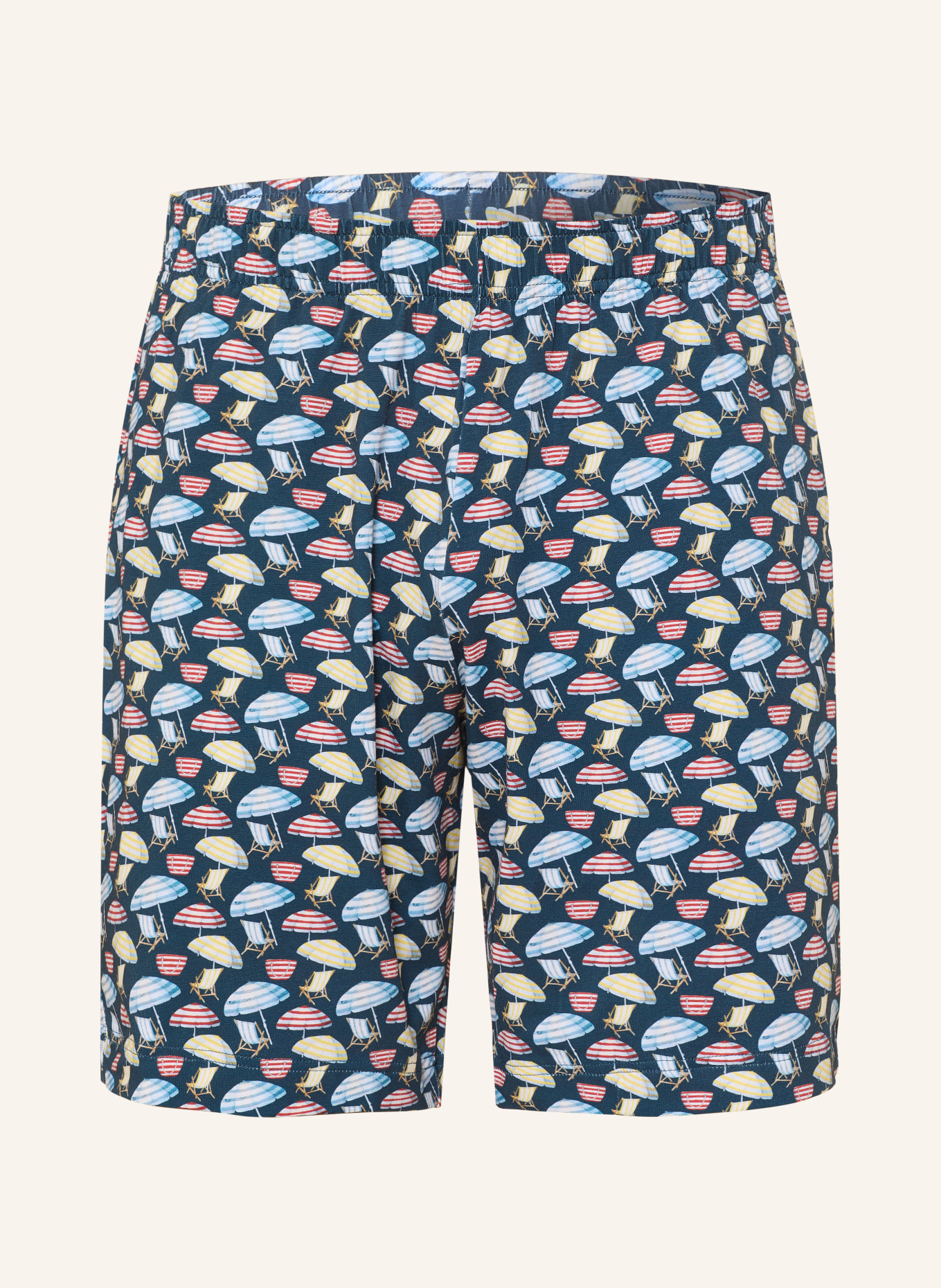mey slaapshort: BLAUW / ROOD / GEEL