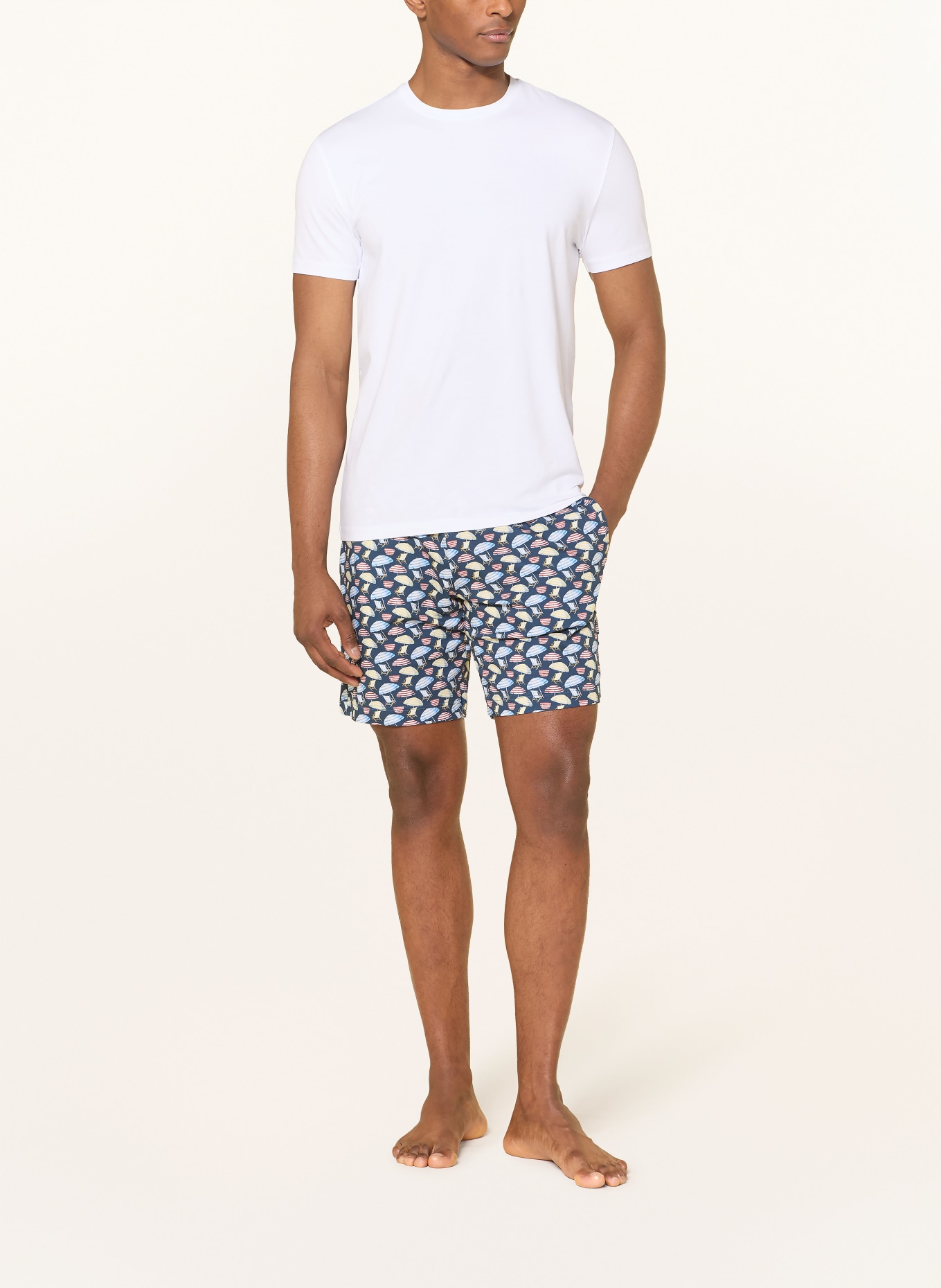 mey slaapshort: BLAUW / ROOD / GEEL