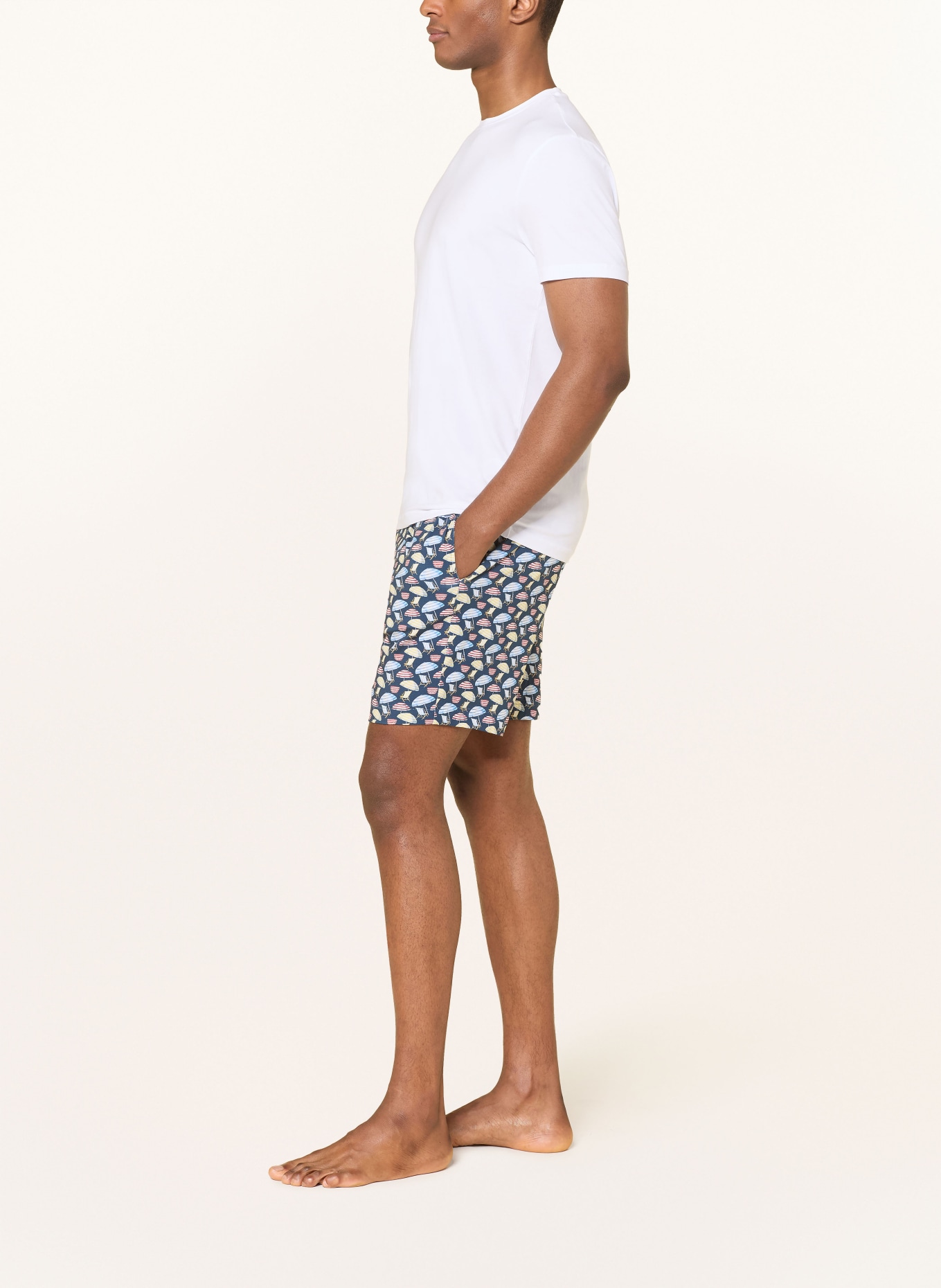 mey slaapshort: BLAUW / ROOD / GEEL