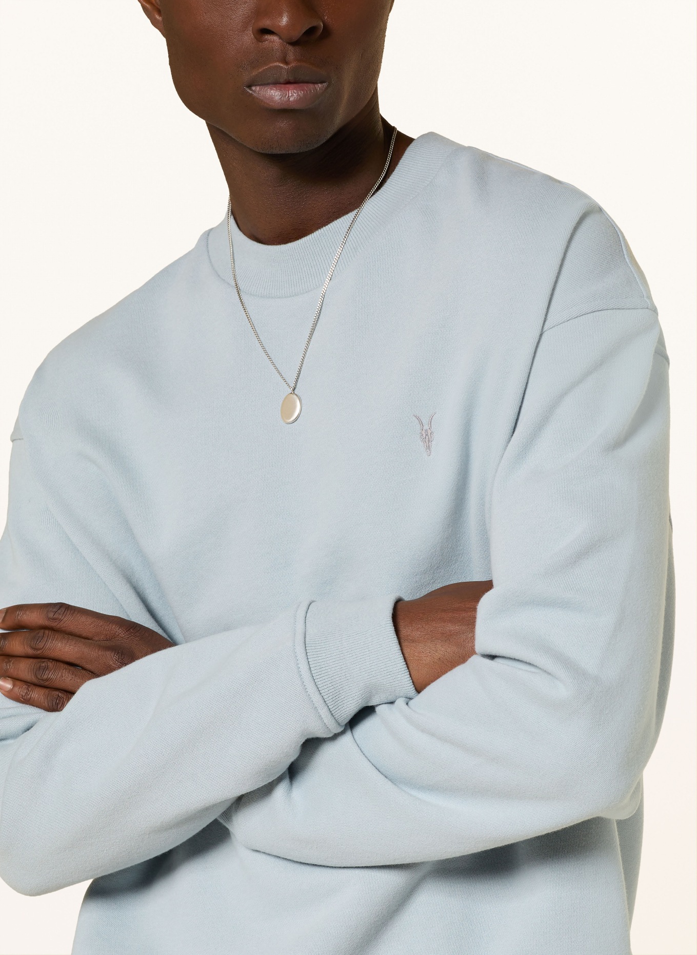 ALLSAINTS ASHER sweatshirt: LIGHT BLUE