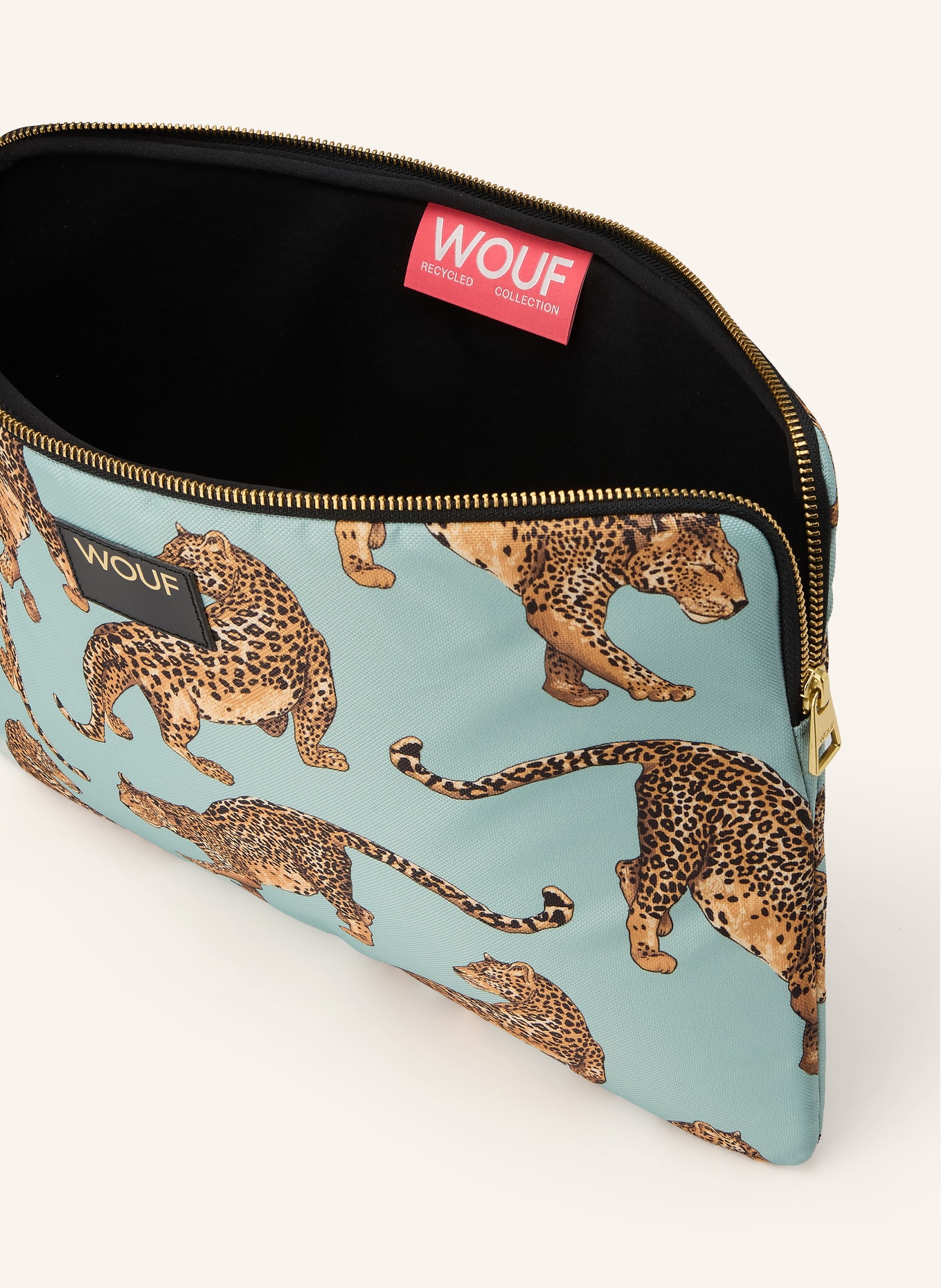 WOUF Laptop-Hülle CUTE: MINT / GOLD / HELLBRAUN