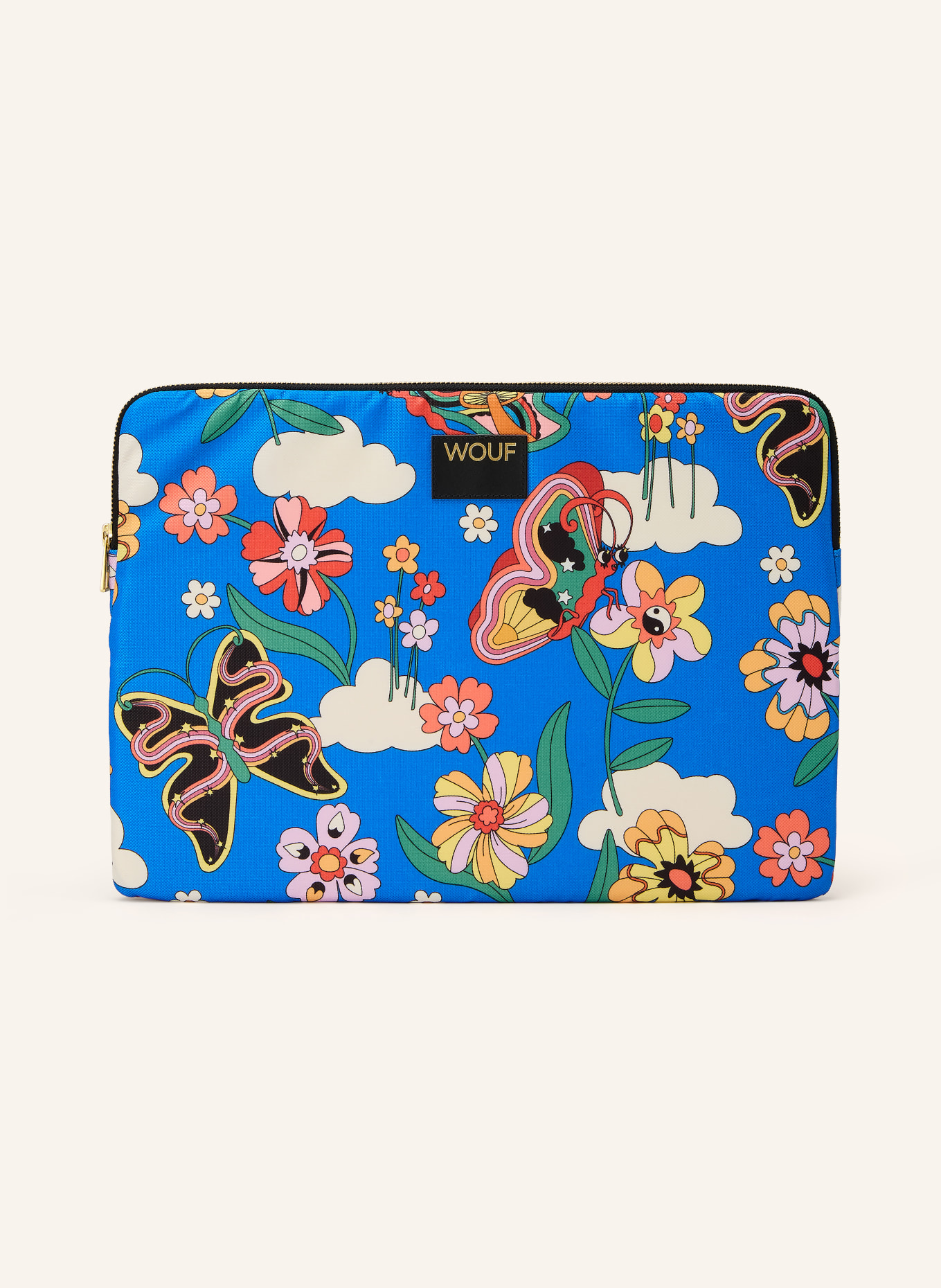 WOUF Laptop-Hülle CUTE: BLAU / GOLD / ROT