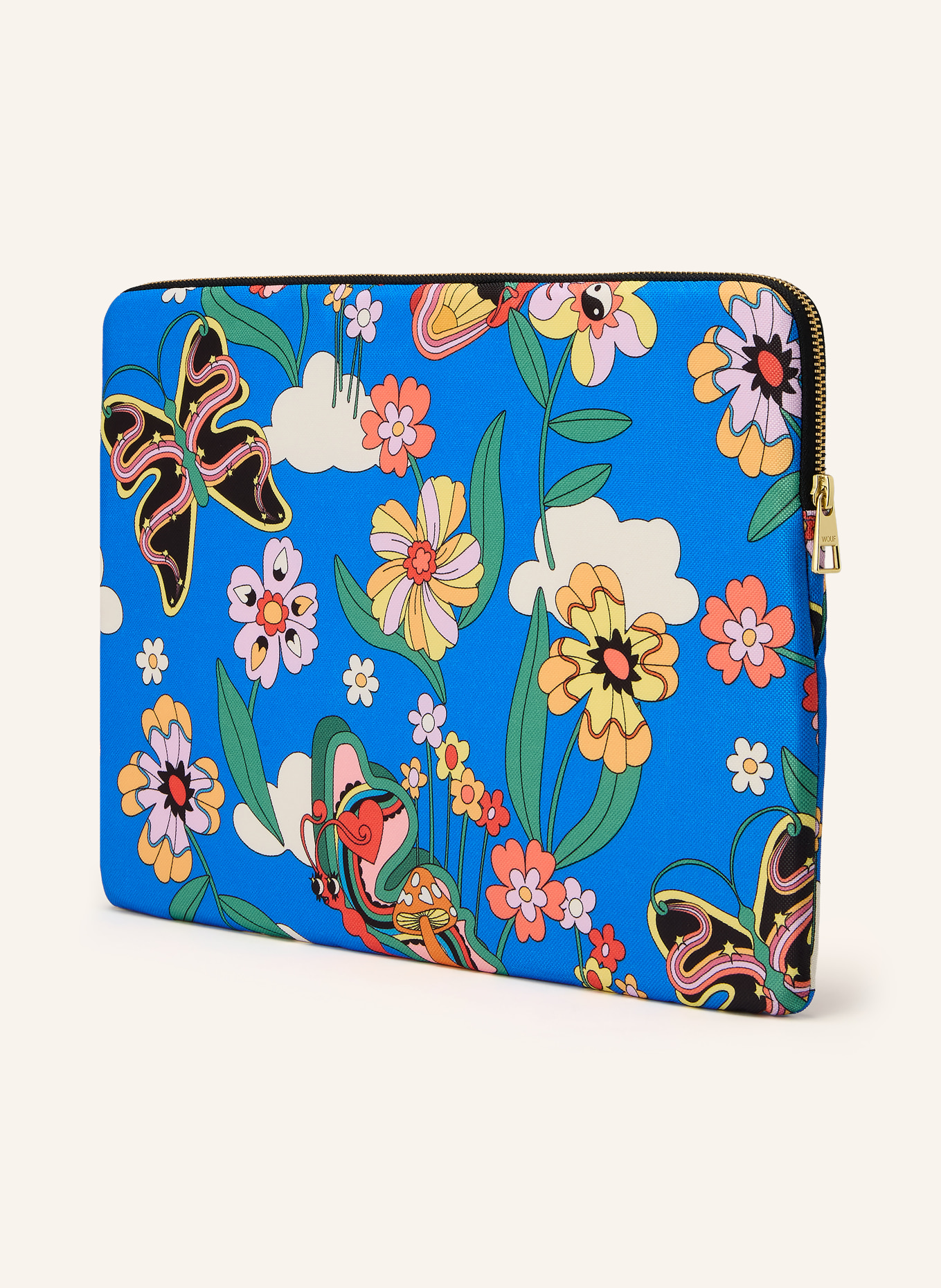 WOUF Laptop-Hülle CUTE: BLAU / GOLD / ROT