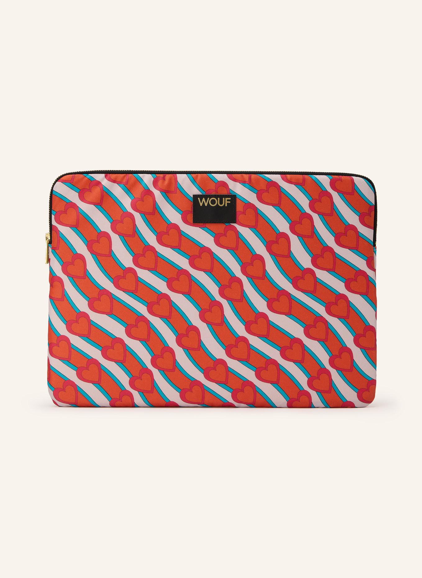 WOUF Laptop-Hülle CUTE: HELLROT / GOLD / HELLROSA