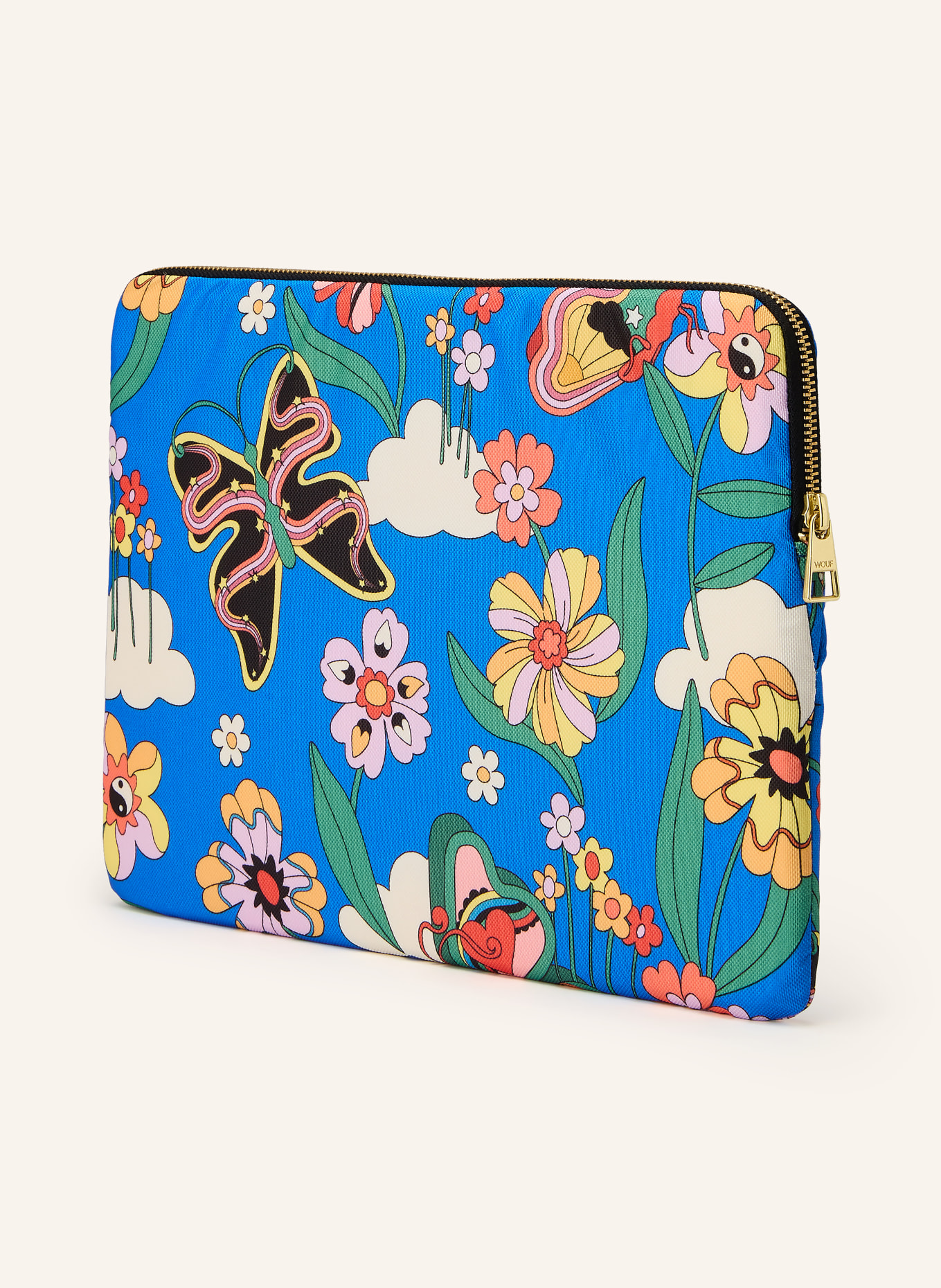 WOUF Pouzdro na notebook ROAR: MODRÁ / ZLATÁ / ČERVENÁ